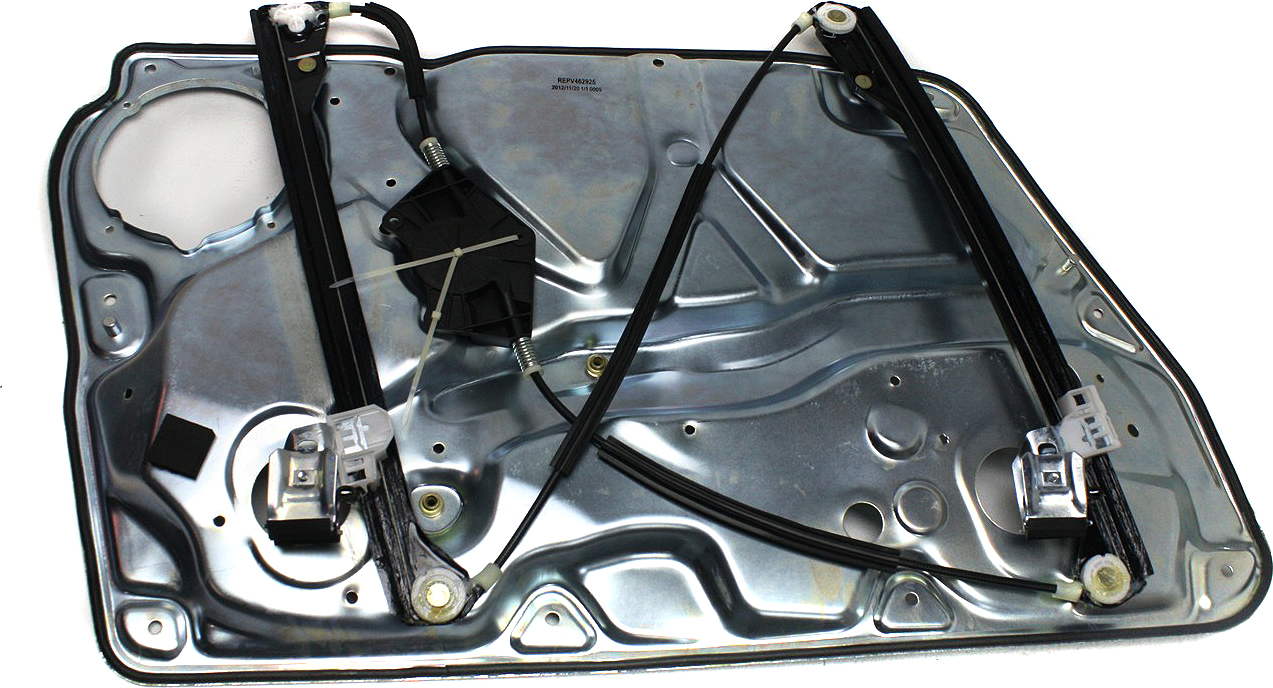 AM PASSAT 98-05 FRONT WINDOW REGULATOR RH Power w o Motor w Panel SKU REPV462925 Partslink VW1351103 OEM 3B1837462