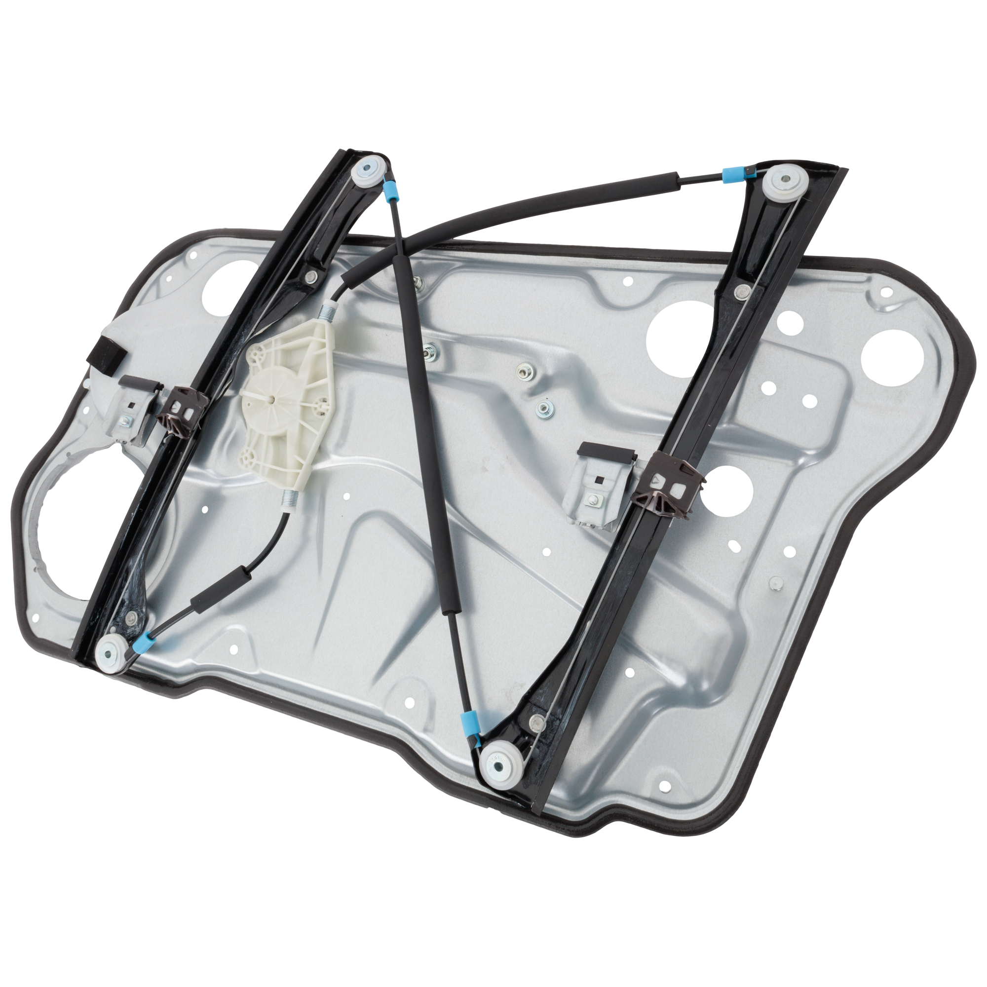 AM GOLF99-06 JETTA 99-05 FRONT WINDOW REGULATOR LH Manual w Panel 4 Door SKU REPV462942 Partslink VW1350117 OEM 1J4837729BK