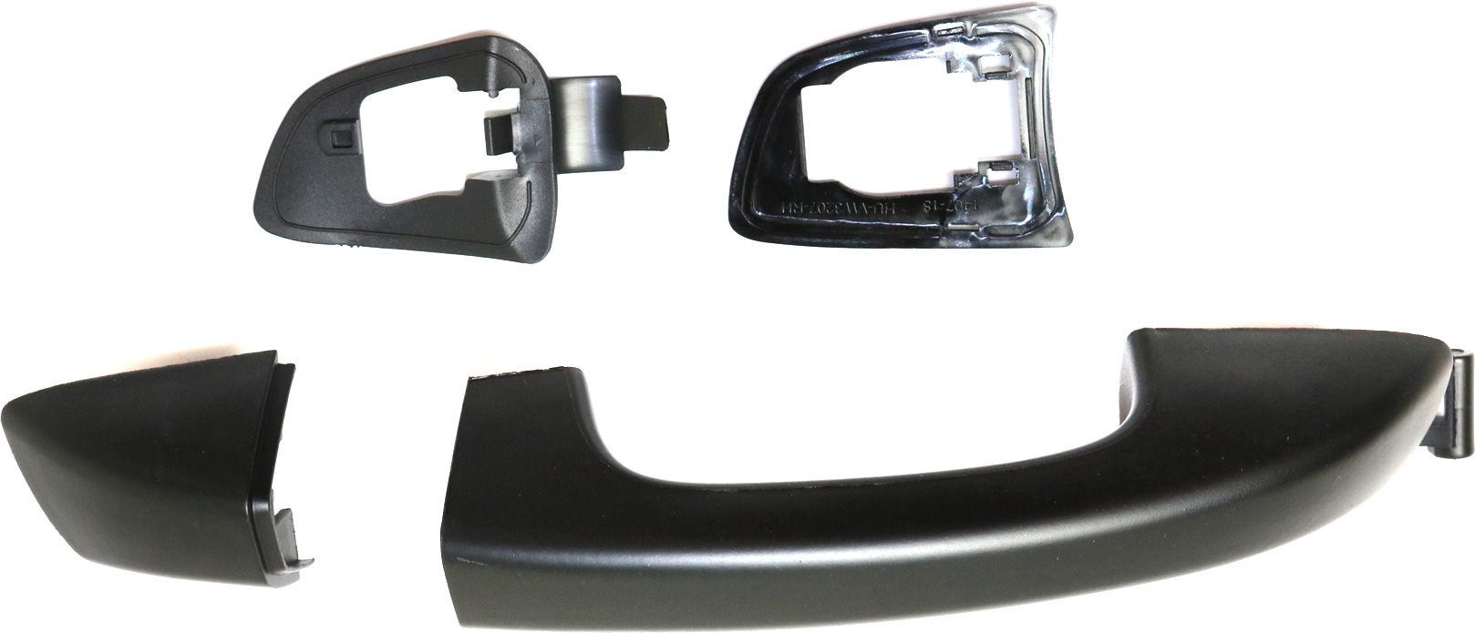 AM GOLF GTI 10-14 REAR EXTERIOR DOOR HANDLE RH Primed Black Handle+Cover Big Plastic SKU REPV491503 OEM 1K8839168BRU 1K8837206FGRU