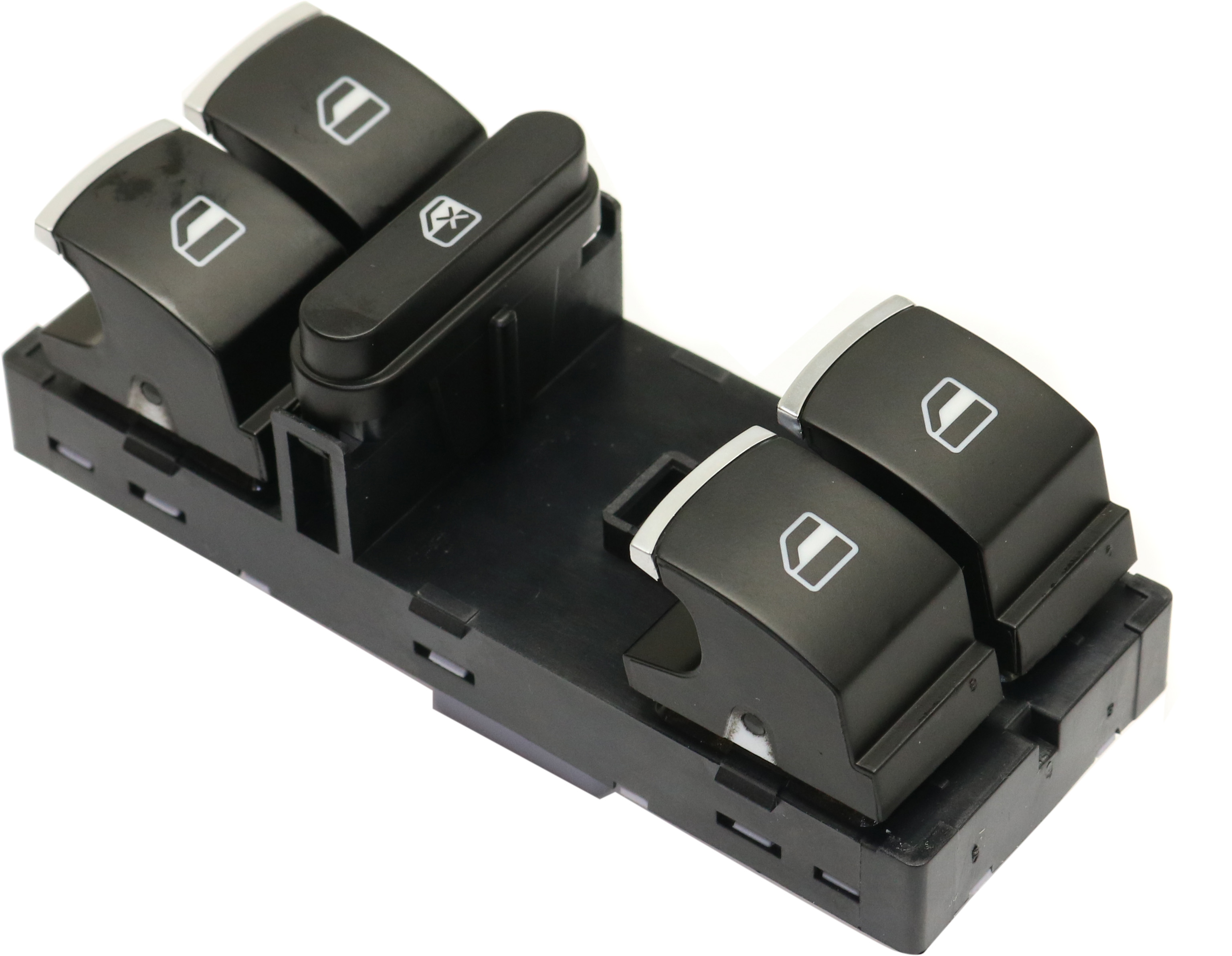 AM CC 16-17 FRONT WINDOW SWITCH LH Black and Chrome 5 Button 10 Pin Terminals SKU REPV505212 OEM 1S16176-5K4959857AXSH 5K495985