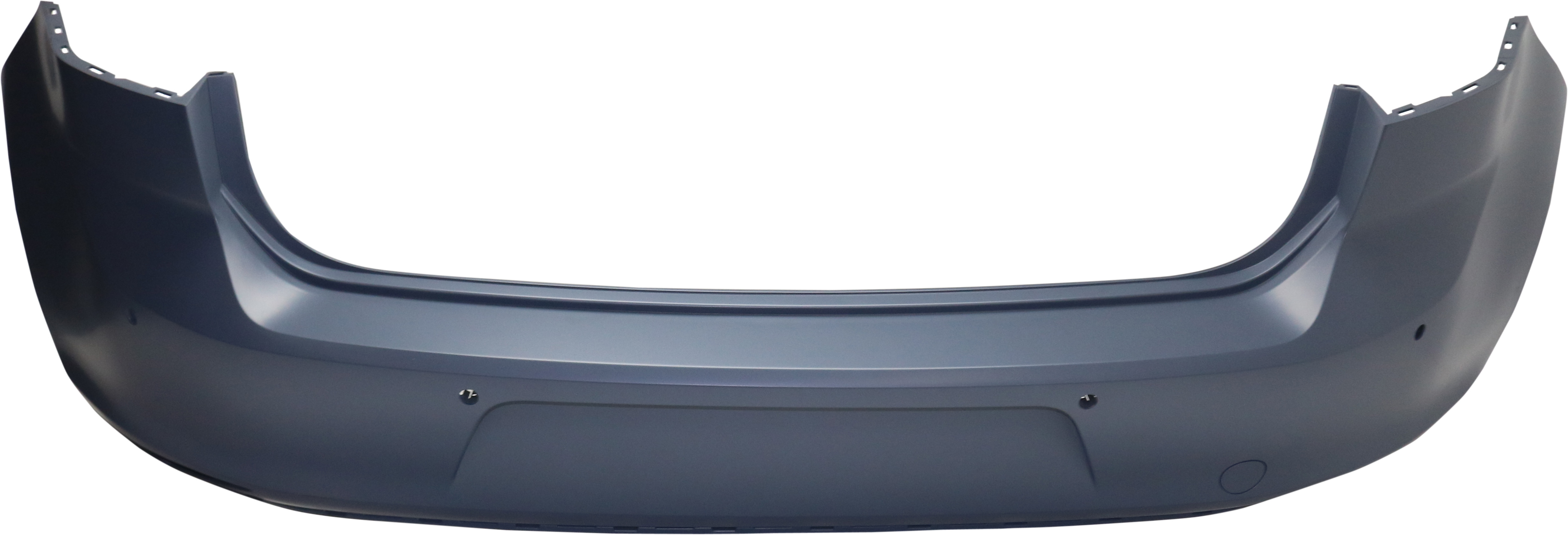 AM GOLF GTI 15-17 REAR BUMPER COVER Primed w Parallel Park Assist Sensor Holes CAPA SKU REPV760129PQ Partslink VW1100205C OEM 5GM807417BGRU
