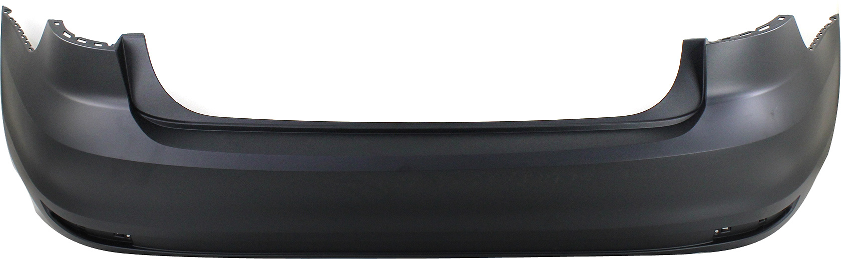 AM JETTA 15-18 REAR BUMPER COVER Primed w o Park Assist Sensor Holes Sedan SKU REPV760130P Partslink VW1100208 OEM 5C6807421HGRU
