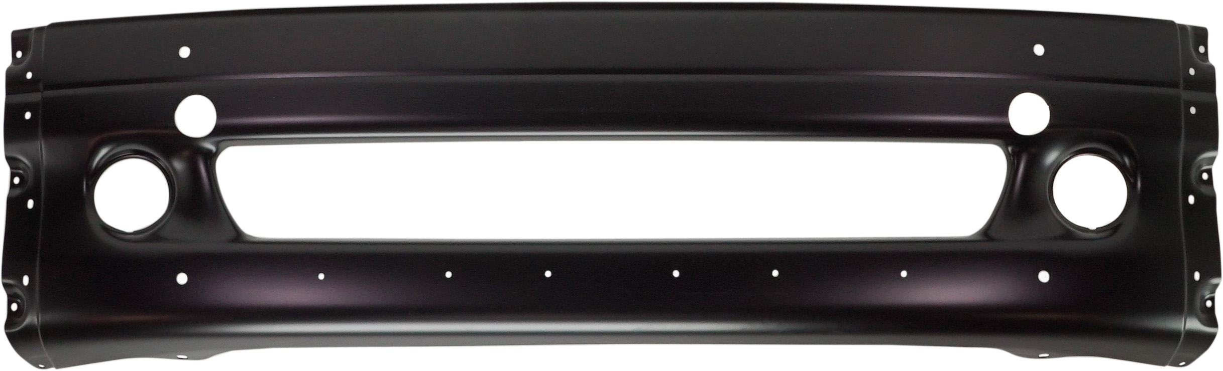 AM FREIGHTLINER COLUMBIA 02-11 FRONT BUMPER Black w Fog Light and Tow Hook Holes SKU RF01010007 HD OEM 2126020011