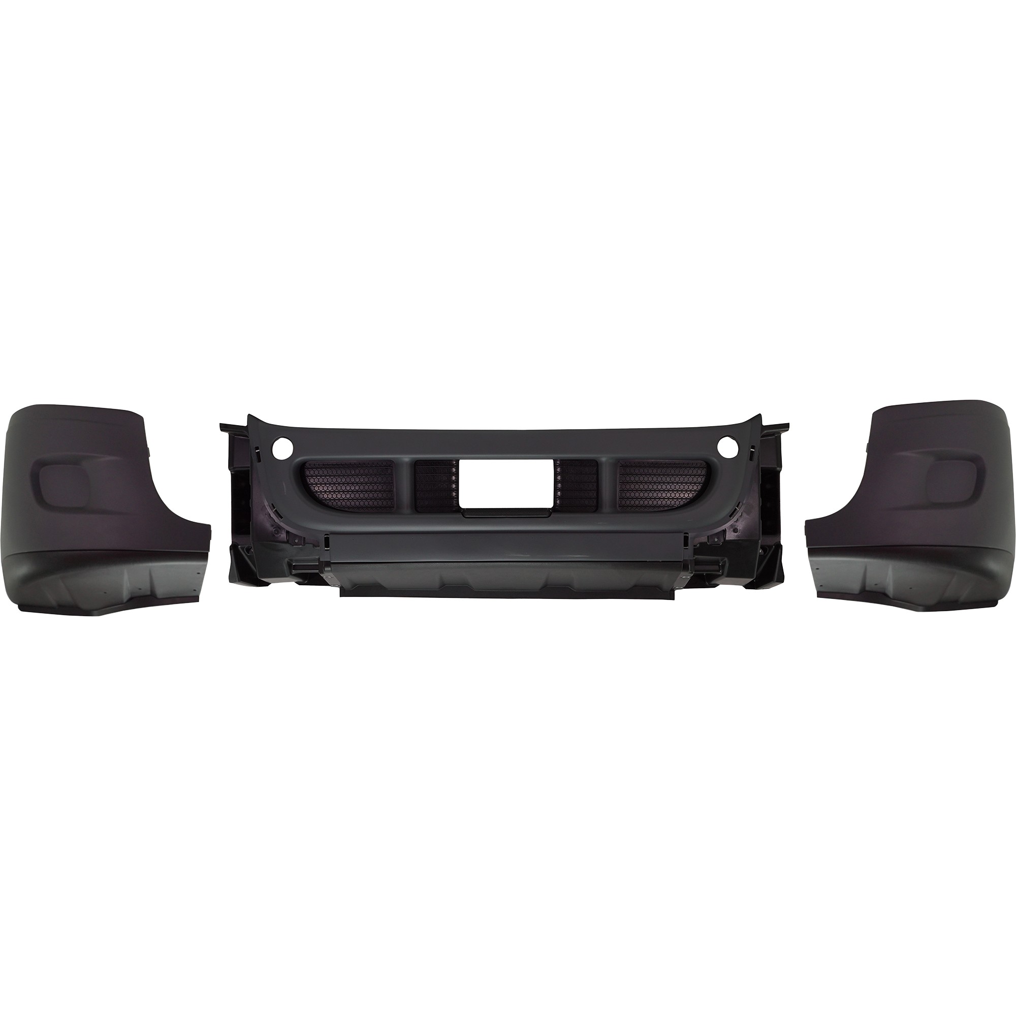 AM FREIGHTLINER CASCADIA 08-20 FRONT BUMPER COVER Textured 3 Pc Type w o Fog Lamp Hole SKU RF01010015 HD OEM A2128546052