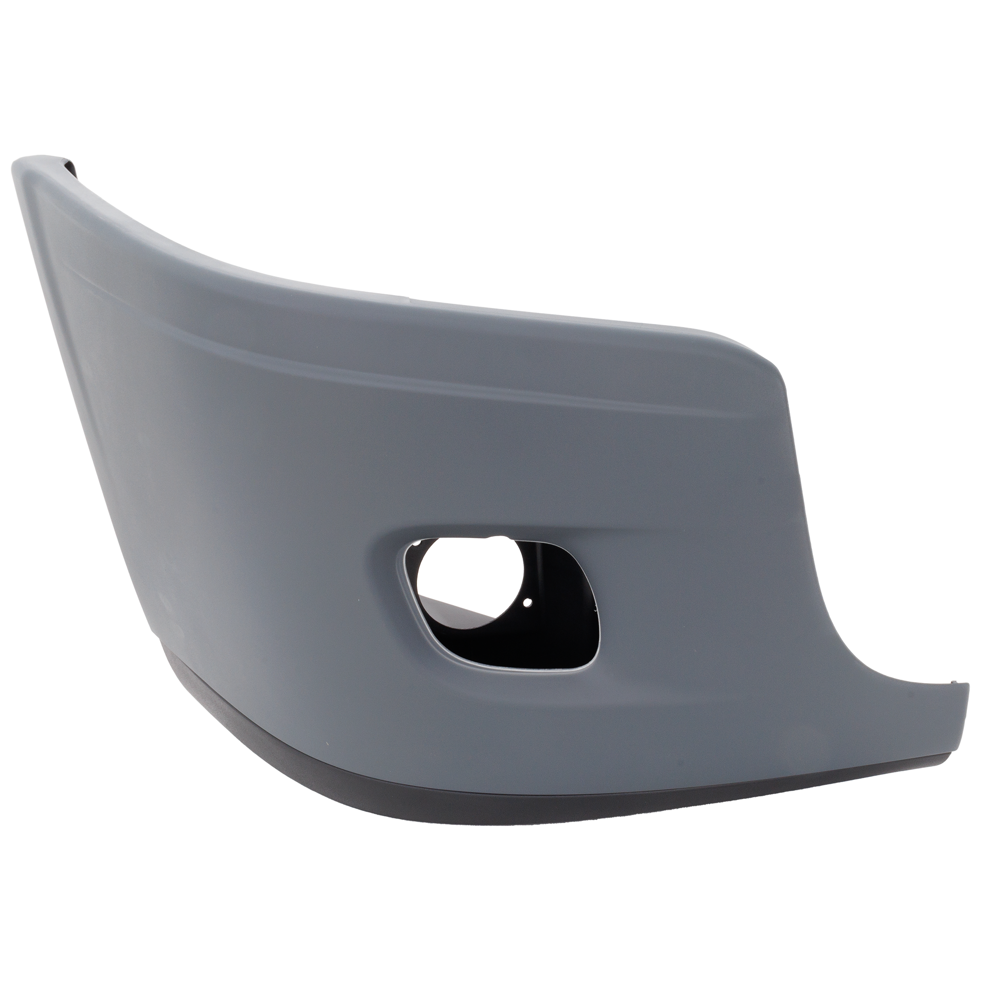 AM FREIGHTLINER CASCADIA 08-22 FRONT BUMPER RH Powdercoated Gray w Fog Light Holes SKU RF01010033 HD OEM 2127300005-2127301003
