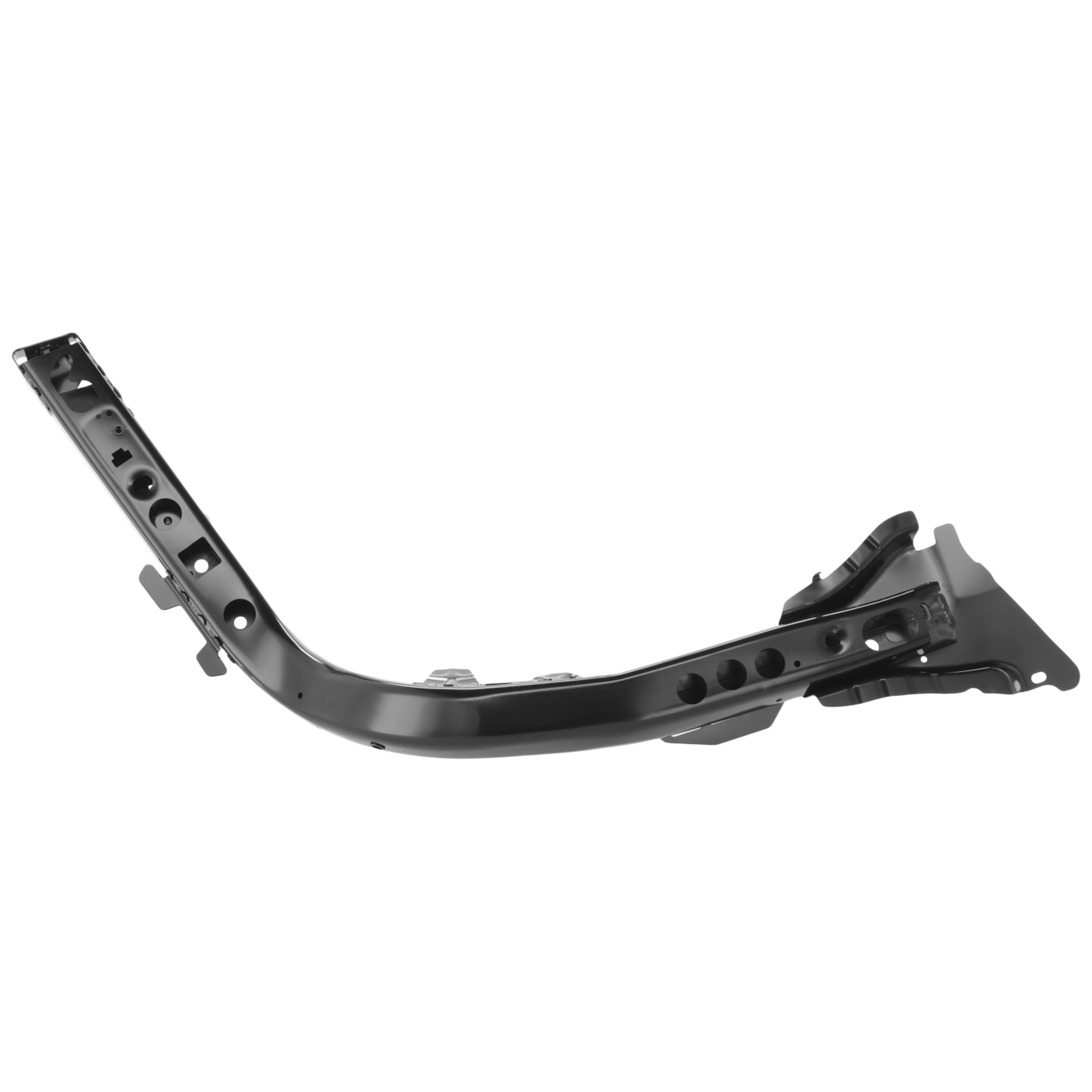 AM MAVERICK 22-25 CORSAIR 20-25 FRONT BUMPER BRACKET RH Assembly Side Rail w Fender Apron Steel SKU RF01030063 Partslink FO1257101 OEM LX6Z16A023H