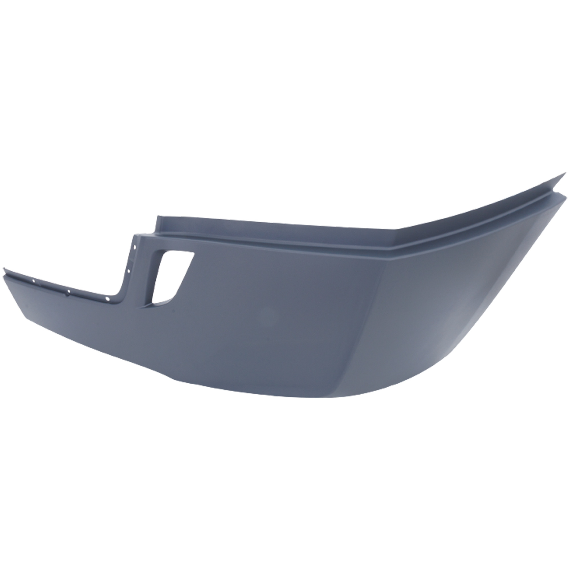 AM FREIGHTLINER CASCADIA 18-22 FRONT BUMPER END LH Gray w o Fog Light Holes w Deflector Holes SKU RF01110036 HD OEM 2128980008