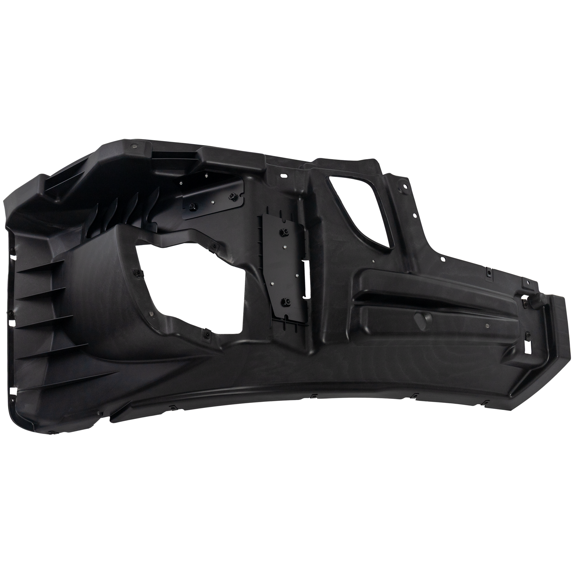 AM CASCADIA 18-19 FRONT REINFORCEMENT RH Black w Fog Lamp Holes Tow Hook Cover Hole and Wheel Aero Holes SKU RF01250023 HD OEM 2129099003