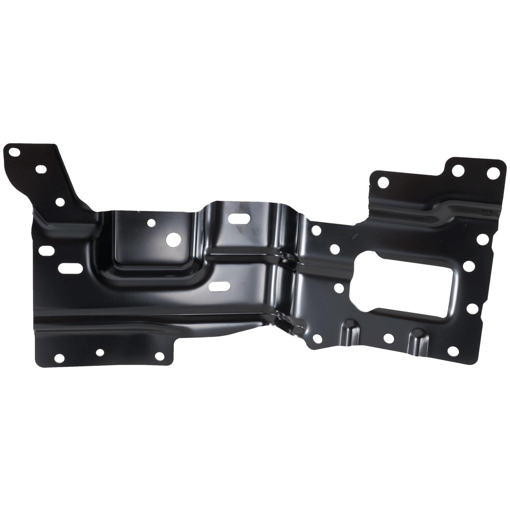 AM F 150 LIGHTNING 22-23 FRONT BUMPER BRACKET LH Mounting Plate Steel CAPA SKU RF01310090Q Partslink FO1066208C OEM NL3Z17B985A