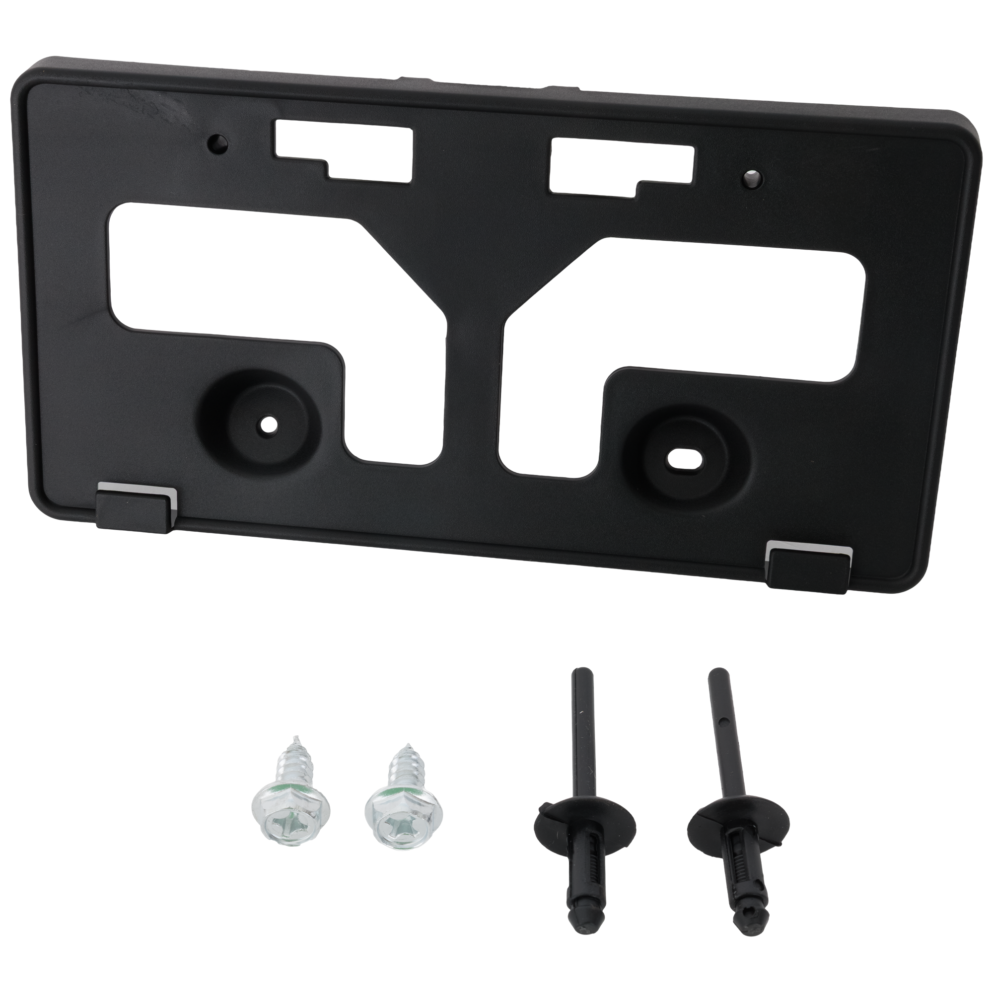 AM ESCAPE 20-22 FRONT LICENSE BRACKET Black SKU RF01730013 Partslink FO1068179 OEM LJ6Z17A385AB LJ6Z17A385AA