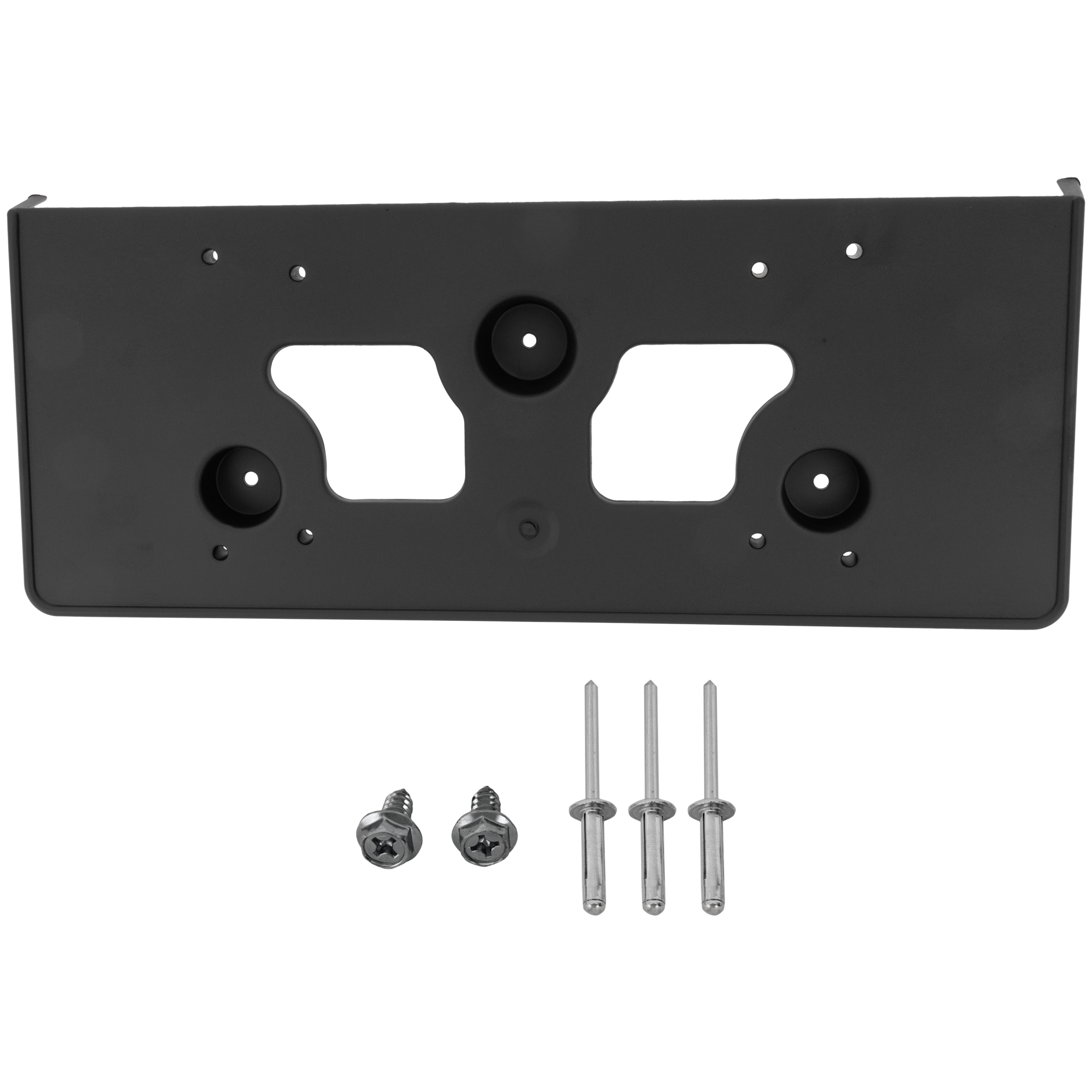AM BRONCO SPORT 21-24 FRONT LICENSE PLATE BRACKET Textured Black Type 2 SKU RF01730027 Partslink FO1068196 OEM M1PZ17A385BA