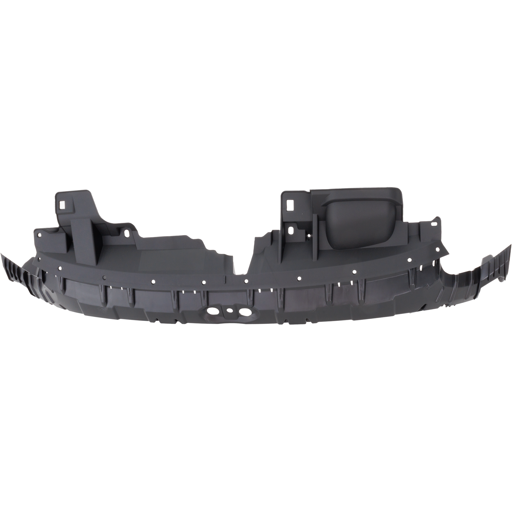 AM FIESTA 14-19 FRONT BUMPER FILLER Upper Textured Black Hatchbak Sedan SKU RF04030001 Partslink FO1041120 OEM D2BZ17E785C