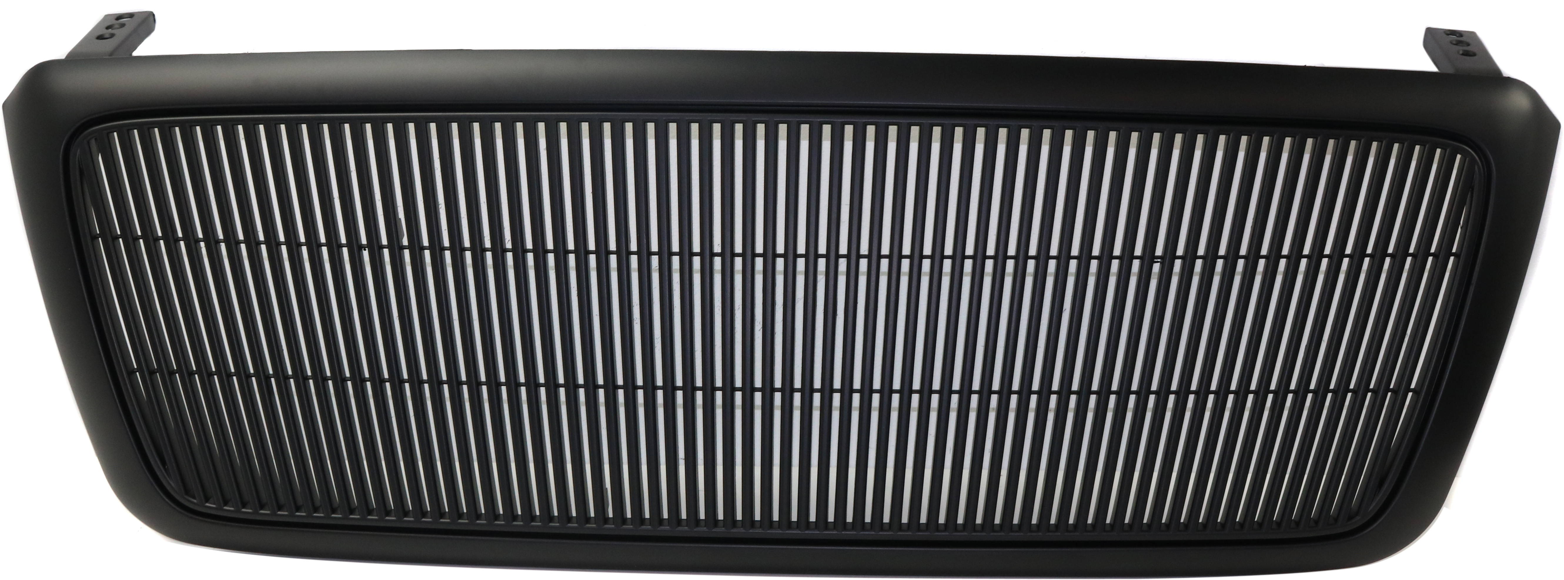 AM F 150-04-08 GRILLE Primed Black Shell and Insert Custom Vertical Bar Design New Body Style SKU RF07010004 OEM 4L3Z8200-5L3Z8200-6L3Z8200-7L3
