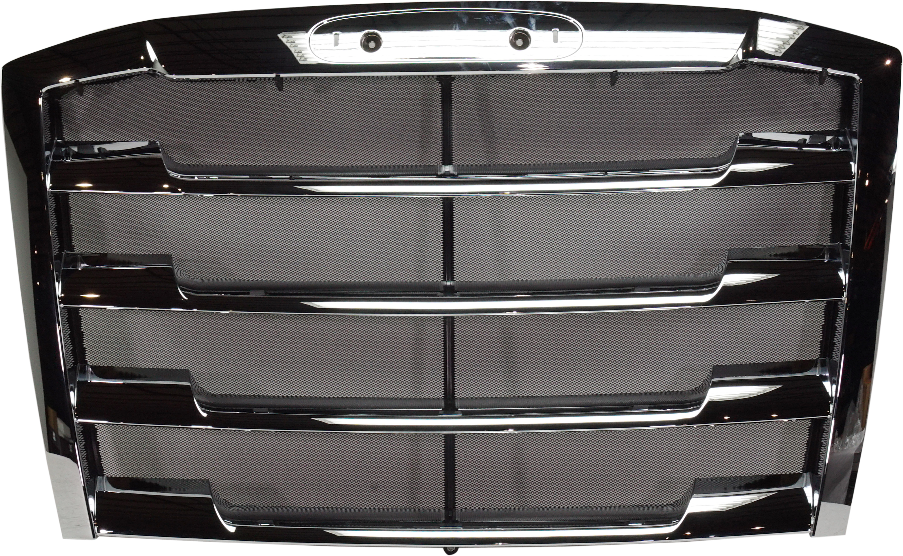 AM FREIGHTLINER CASCADIA 18-19 GRILLE Chrome Horizontal Bar Insert w Bug Screen SKU RF07010039 HD OEM A1720832013