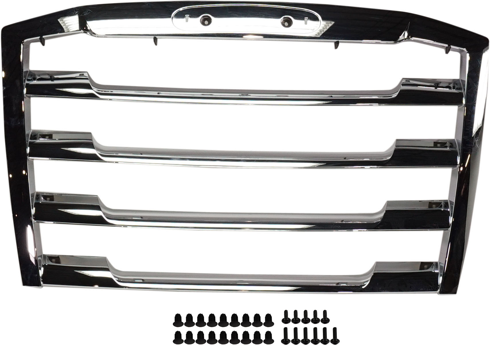 AM FREIGHTLINER CASCADIA 18-19 GRILLE Chrome Horizontal Bar Insert w o Bug Screen SKU RF07010040 HD OEM A1720801006