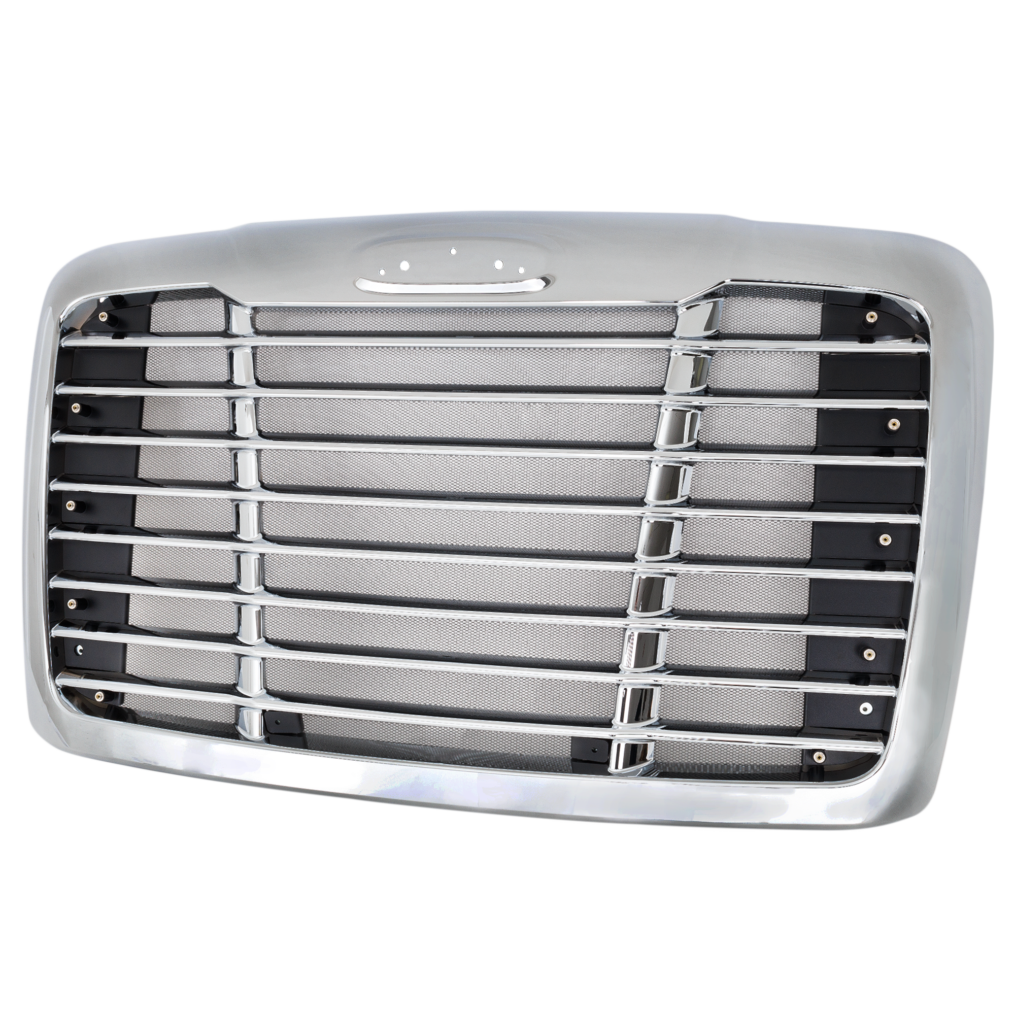 AM FREIGHTLINER CASCADIA 08-19 GRILLE P3 and P4 Models Chrome w Bug Screen Winterguard Edition Mounting Hardware Inluded SKU RF07010130 HD OEM A1719112008 A1715624001 A17156
