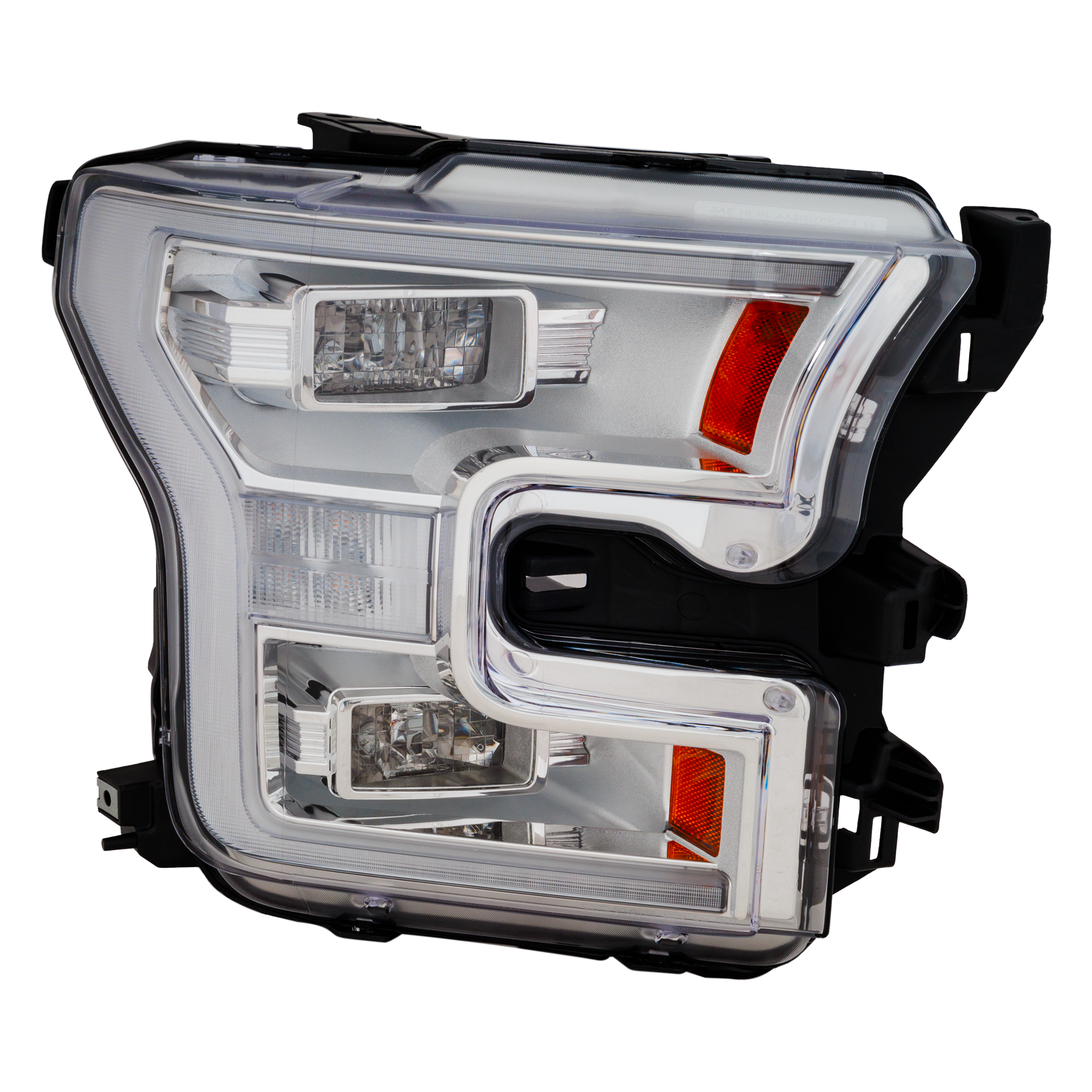 AM F 150-15-17 HEAD LAMP RH Assembly LED Exc. Raptor Model 16-17 w o Special Edition Package Crew Extended Cab CAPA SKU RF10010023Q OEM FL3Z13008L PFM