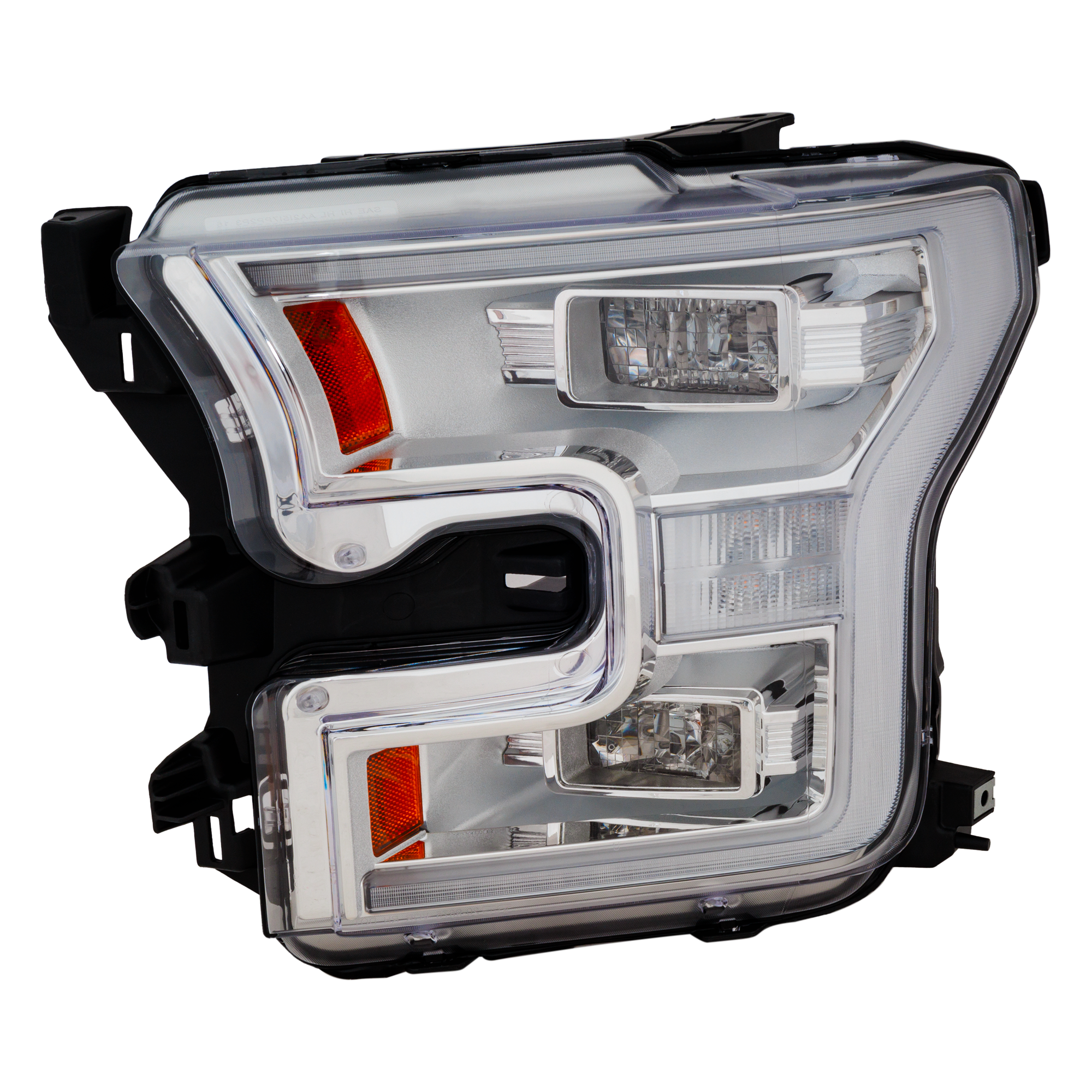 AM F 150-15-17 HEAD LAMP LH Assembly LED Exc. Raptor Model 16-17 w o Special Edition Package Crew Extended Cab CAPA SKU RF10010024Q OEM FL3Z13008M PFM