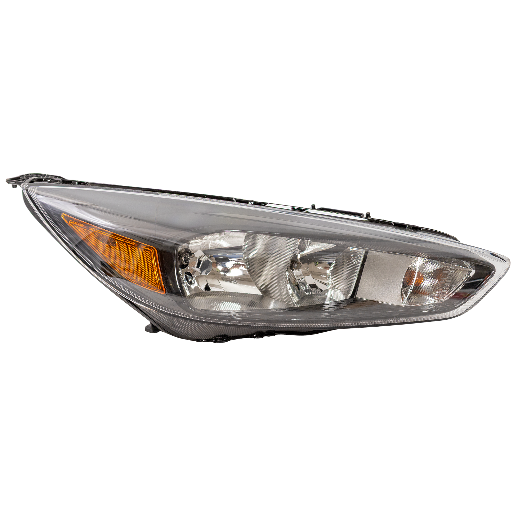 AM FOCUS 15-18 HEAD LAMP RH Assembly Halogen SE SEL ST Titanium Models Black Interior w o LED Daytime Running Light SKU RF10010027 OEM F1EZ13008GY PFM