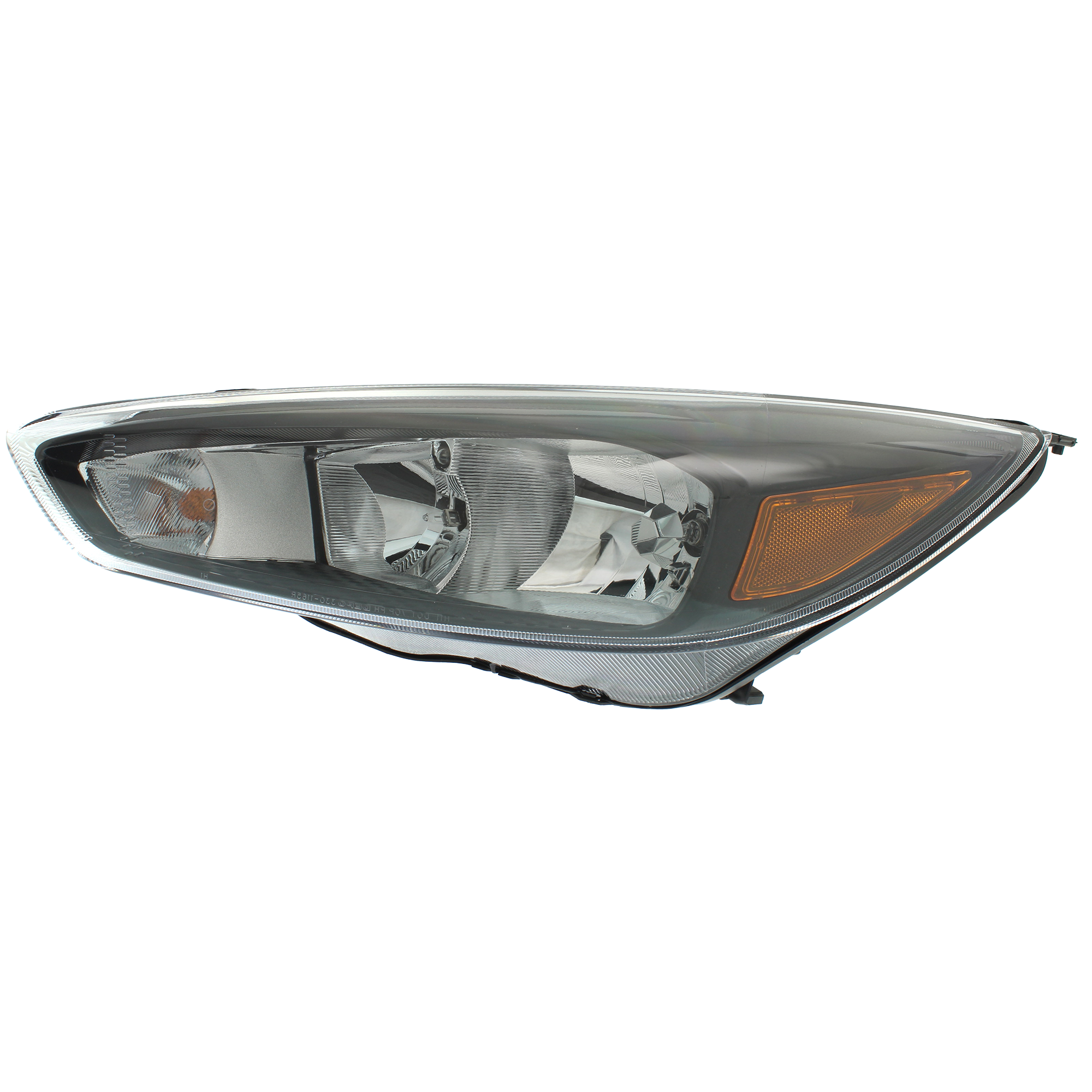 AM FOCUS 15-18 HEAD LAMP LH Assembly Halogen SE SEL ST Titanium Models Black Interior w o LED Daytime Running Light CAPA SKU RF10010028Q OEM F1EZ13008GZ PFM