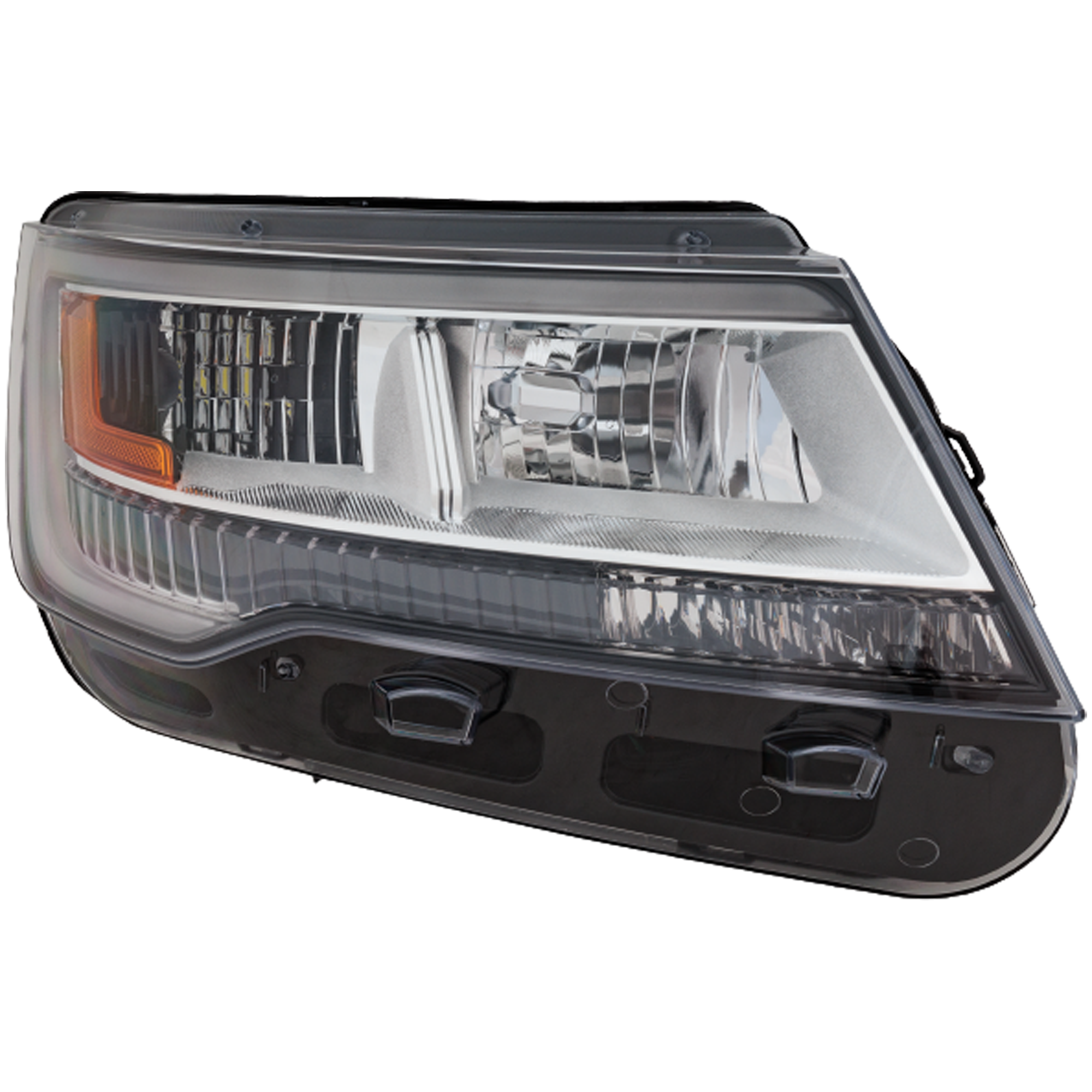 AM EXPLORER 16-18 HEAD LAMP RH Assembly Halogen LED Limited Platinum XLT Models To 4-4-18 w Signature Light SKU RF10010041 OEM FB5Z13008B PFM
