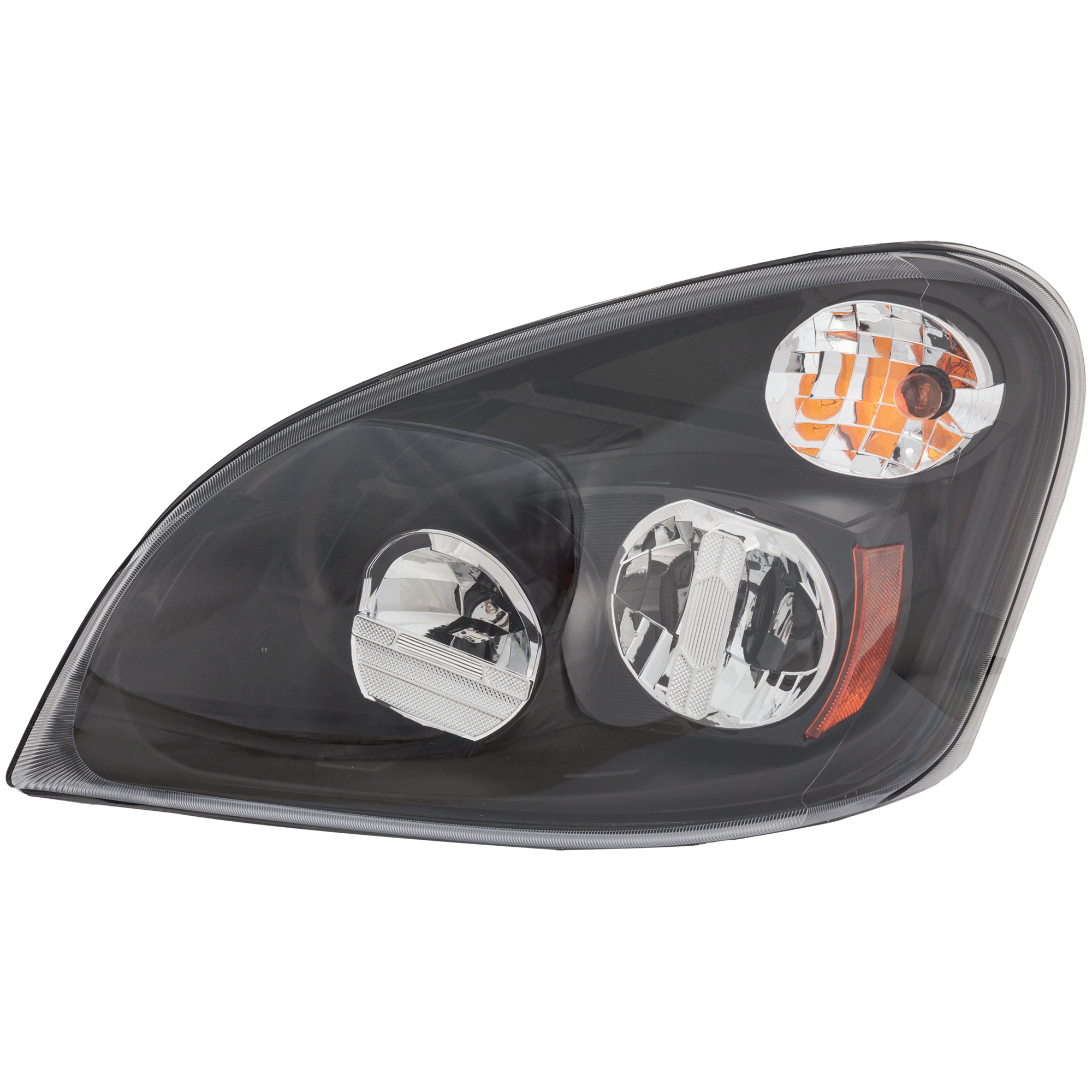 AM FREIGHTLINER CASCADIA 08-17 HEAD LAMP LH Assembly LED Black Interior SKU RF10010076 HD OEM A6606166000