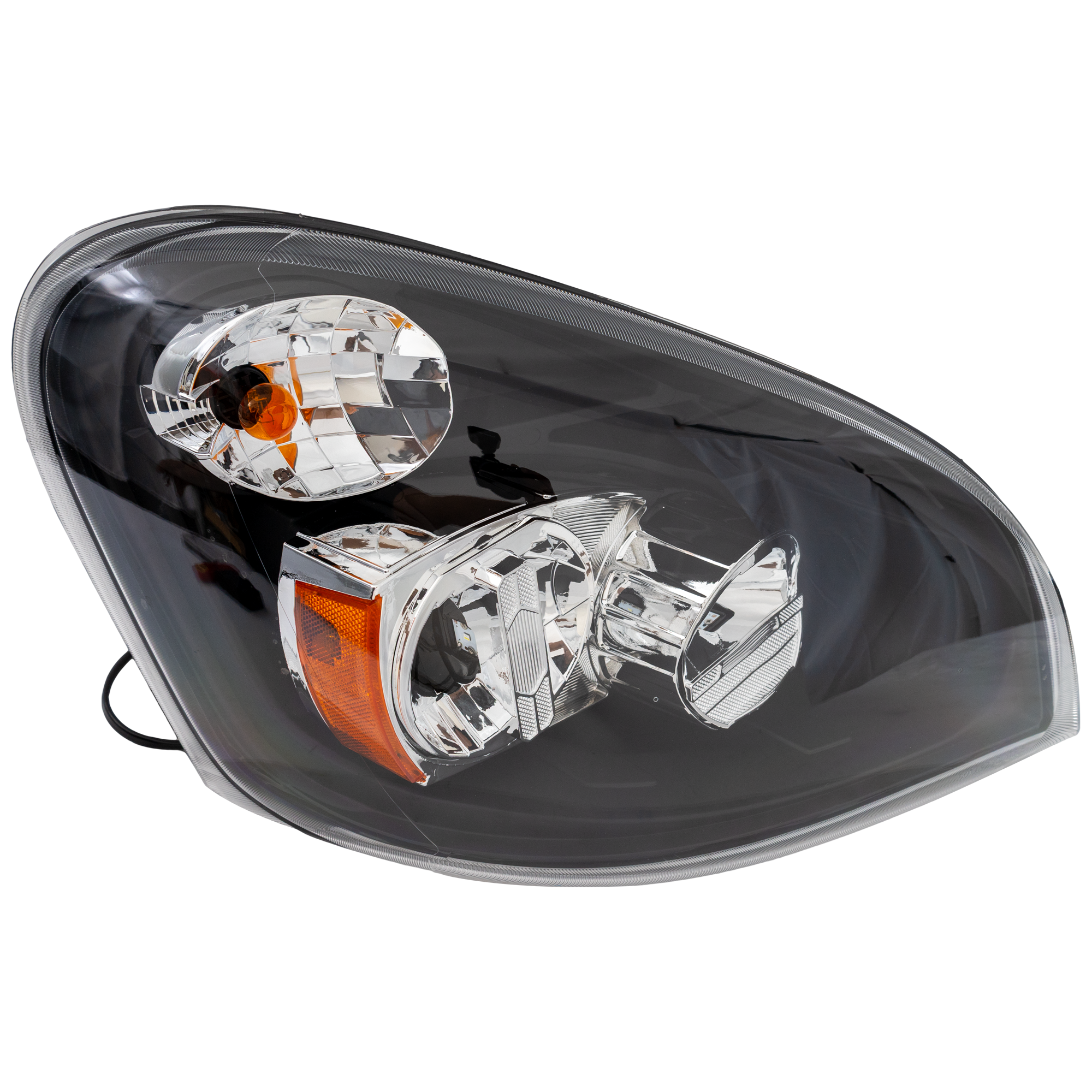 AM FREIGHTLINER CASCADIA 08-17 HEAD LAMP RH Assembly LED Chrome Interior SKU RF10010077 HD OEM A6606166001