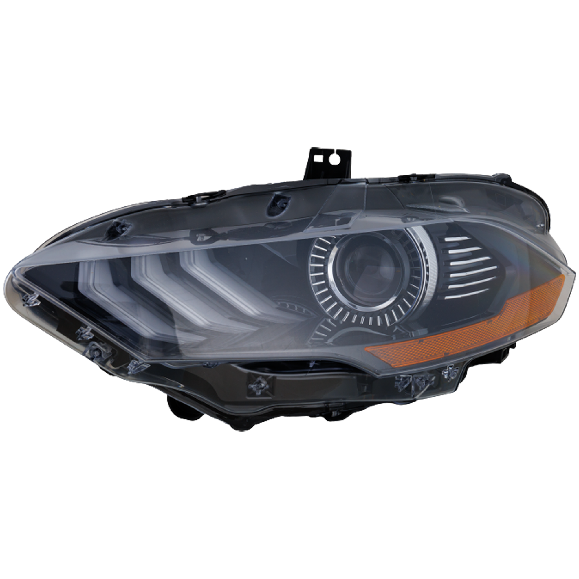AM MUSTANG 18-23 HEAD LAMP LH Assembly Halogen Exc. Shelby Models SKU RF10010118 OEM JR3Z13008B