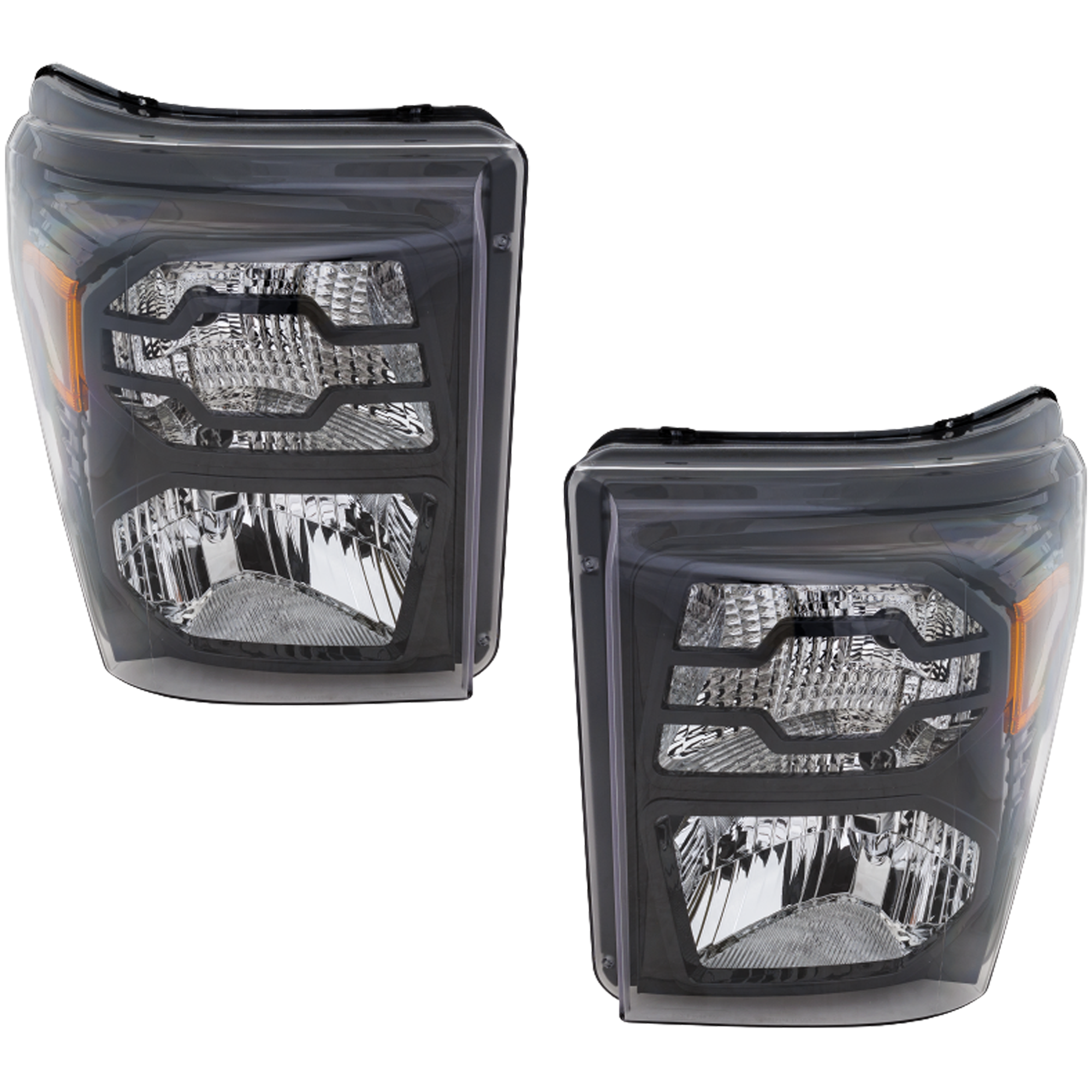 AM F SERIES SUPER DUTY 11-16 HEAD LAMP RH AND LH Lens and Housing Black Interior SKU RF10010156 OEM BC3Z13008E PFM BC3Z13008F PFM