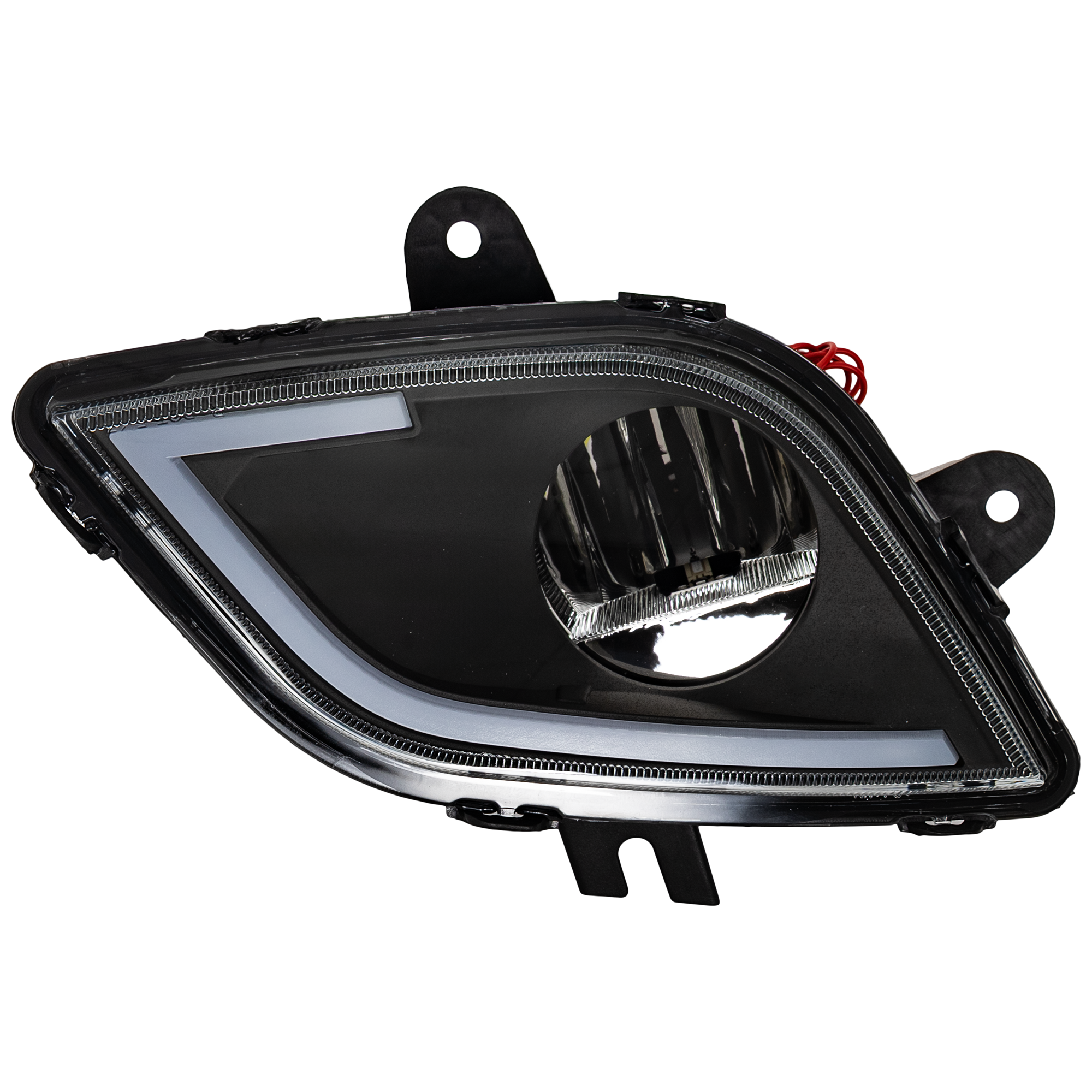 AM CASCADIA 18-22 FRONT FOG LAMP RH Lens and Housing Performance LED Black 12V SKU RF10750041 HDU OEM Heavy Duty
