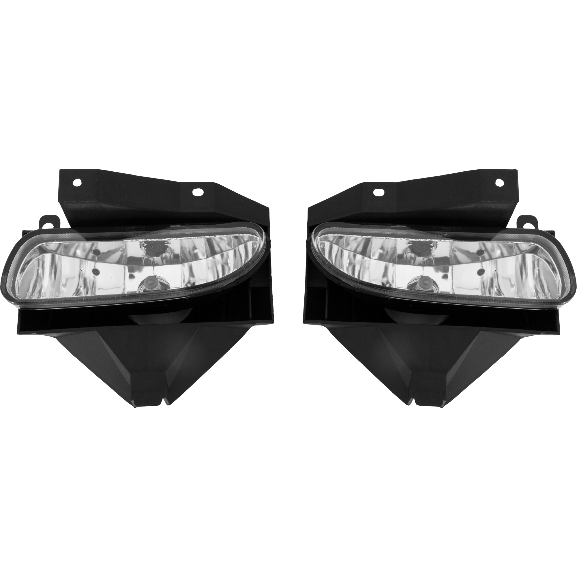 AM MUSTANG 99-04 FOG LAMP RH AND LH Assembly Halogen Clear Lens SKU RF10750049A Partslink FO2593178 FO2592178 OEM XR3Z15200AA XR3Z15200BA