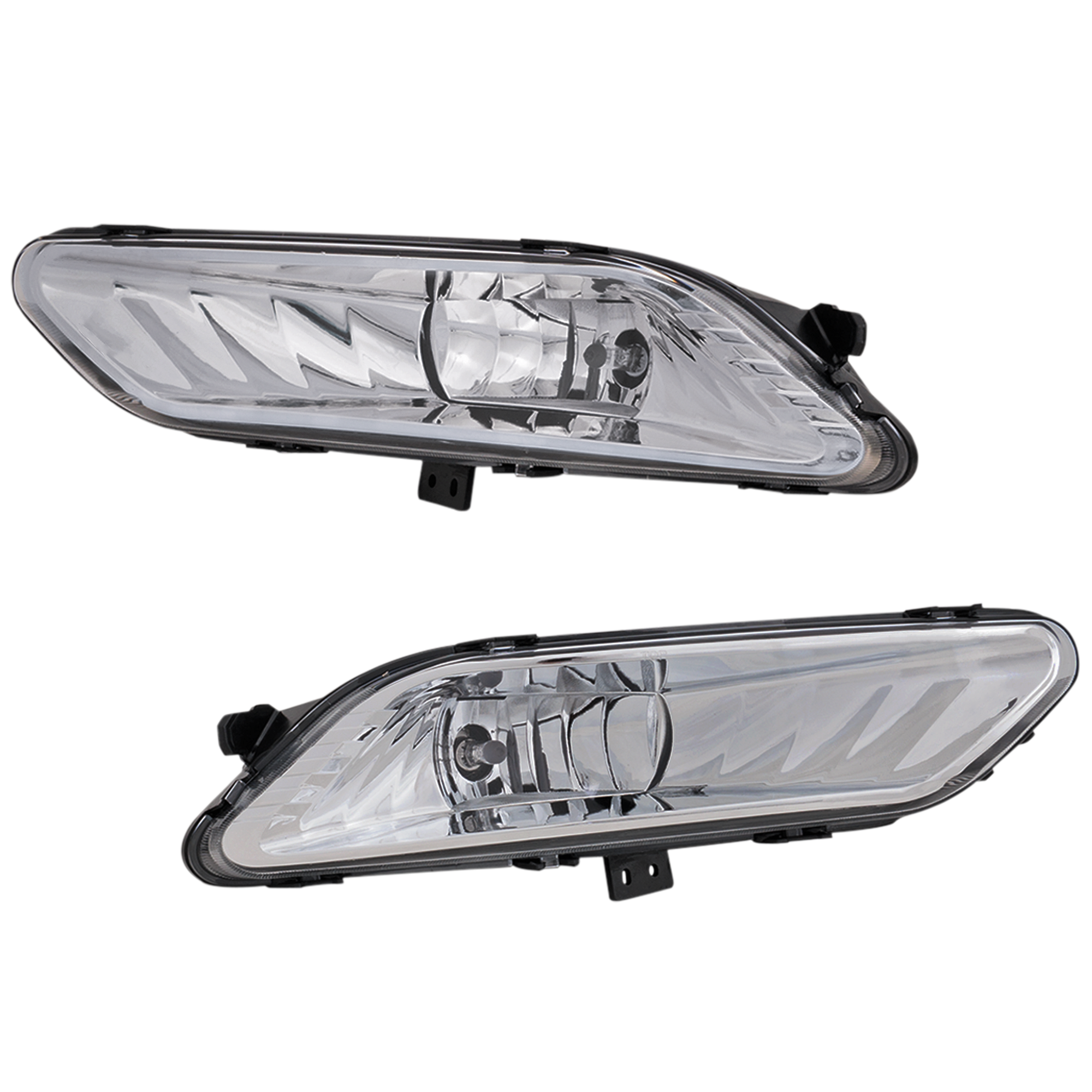 AM FUSION 17-18 FOG LAMP RH AND LH Assembly Halogen Clear Lens SKU RF10750073A Partslink FO2593239 FO2592239 OEM HS7Z15200A HS7Z15201A