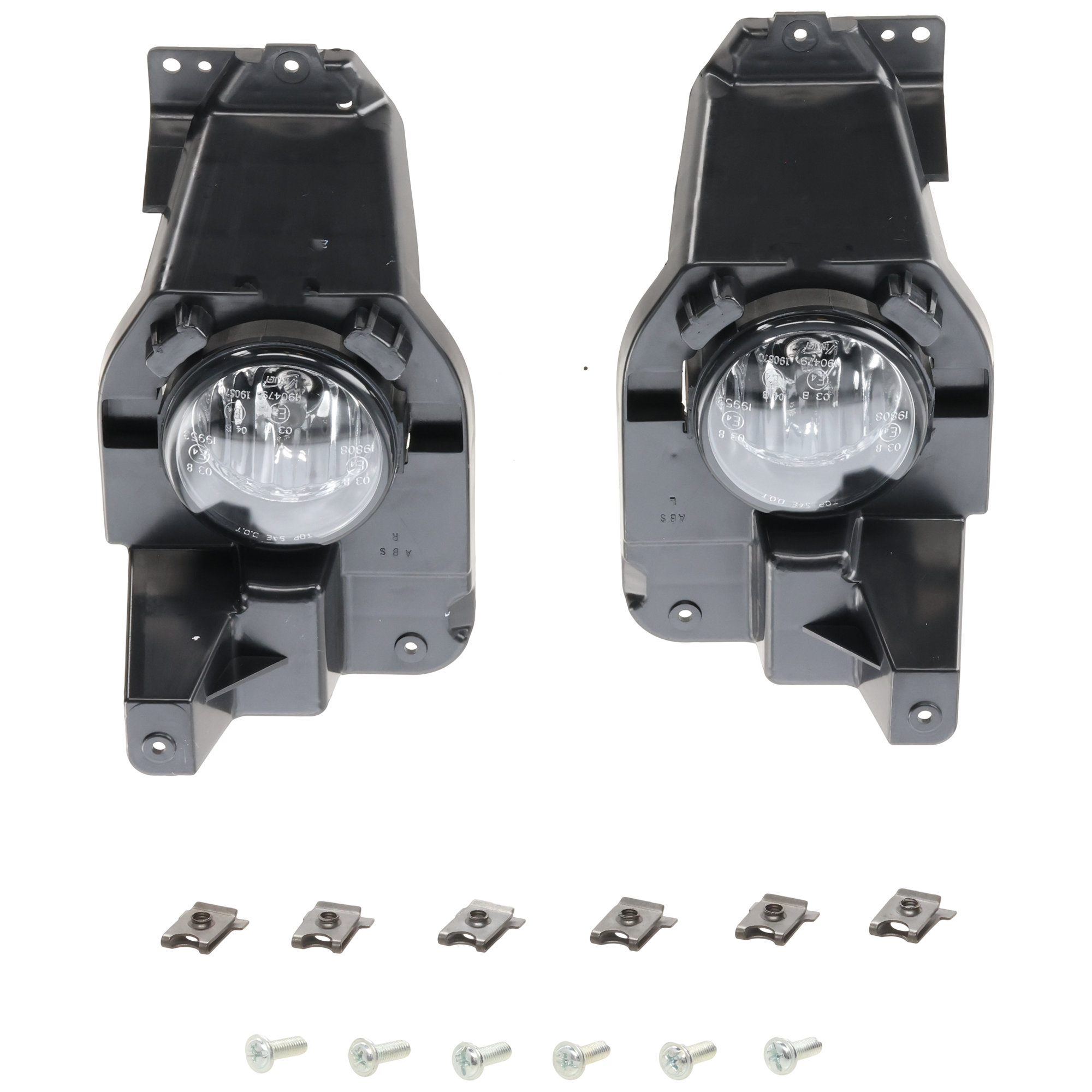 AM FREESTYLE 05-07 RANGER 05-24 FOG LAMP RH AND LH Assembly Halogen Clear Lens w Bezel SKU RF10750081A OEM 4F9Z15200AA PFM