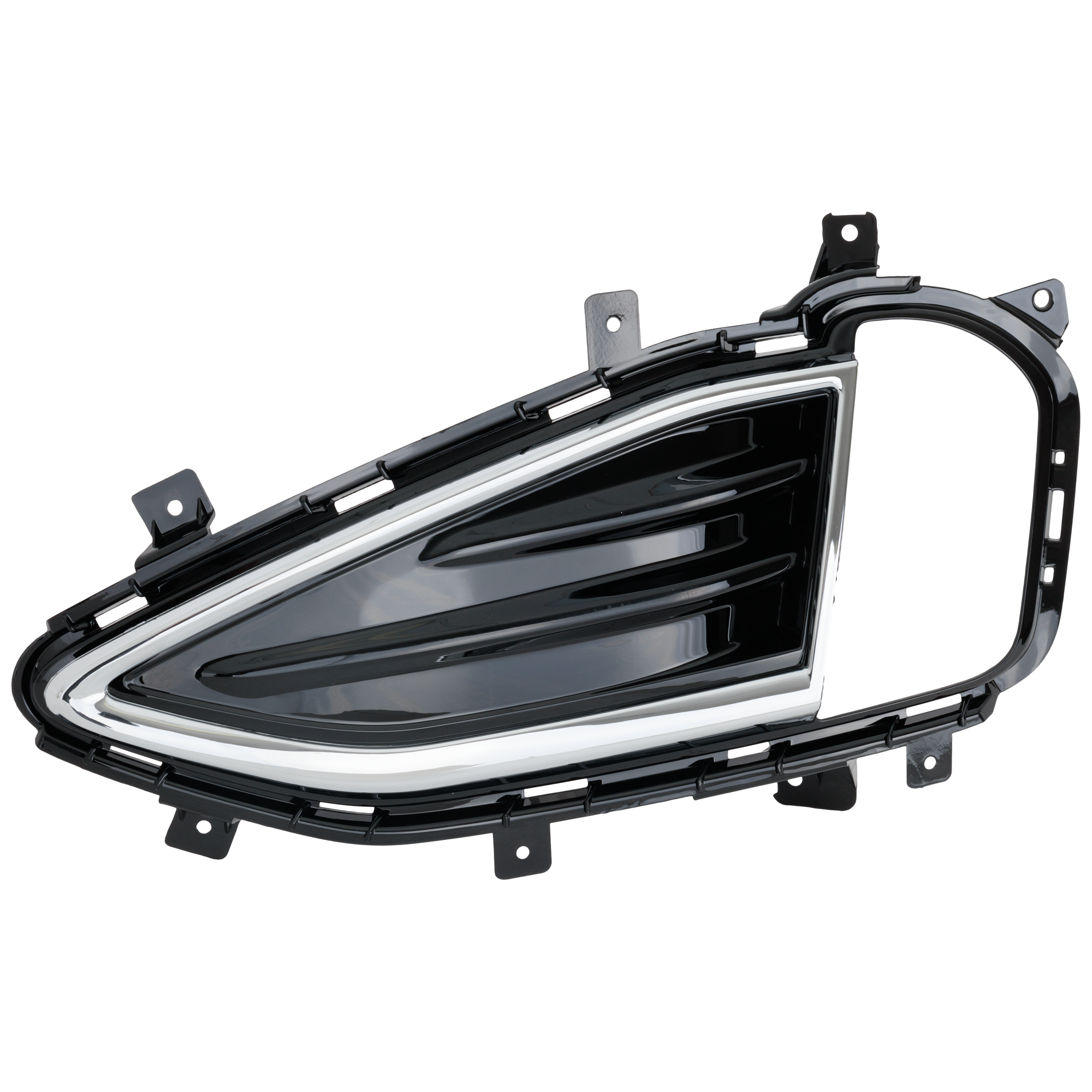 AM EDGE 19-24 FOG LAMP MOLDING LH Black Titanium Model w Titanium Elite Package SKU RF10810024 Partslink FO1038240 OEM KT4Z15266VB