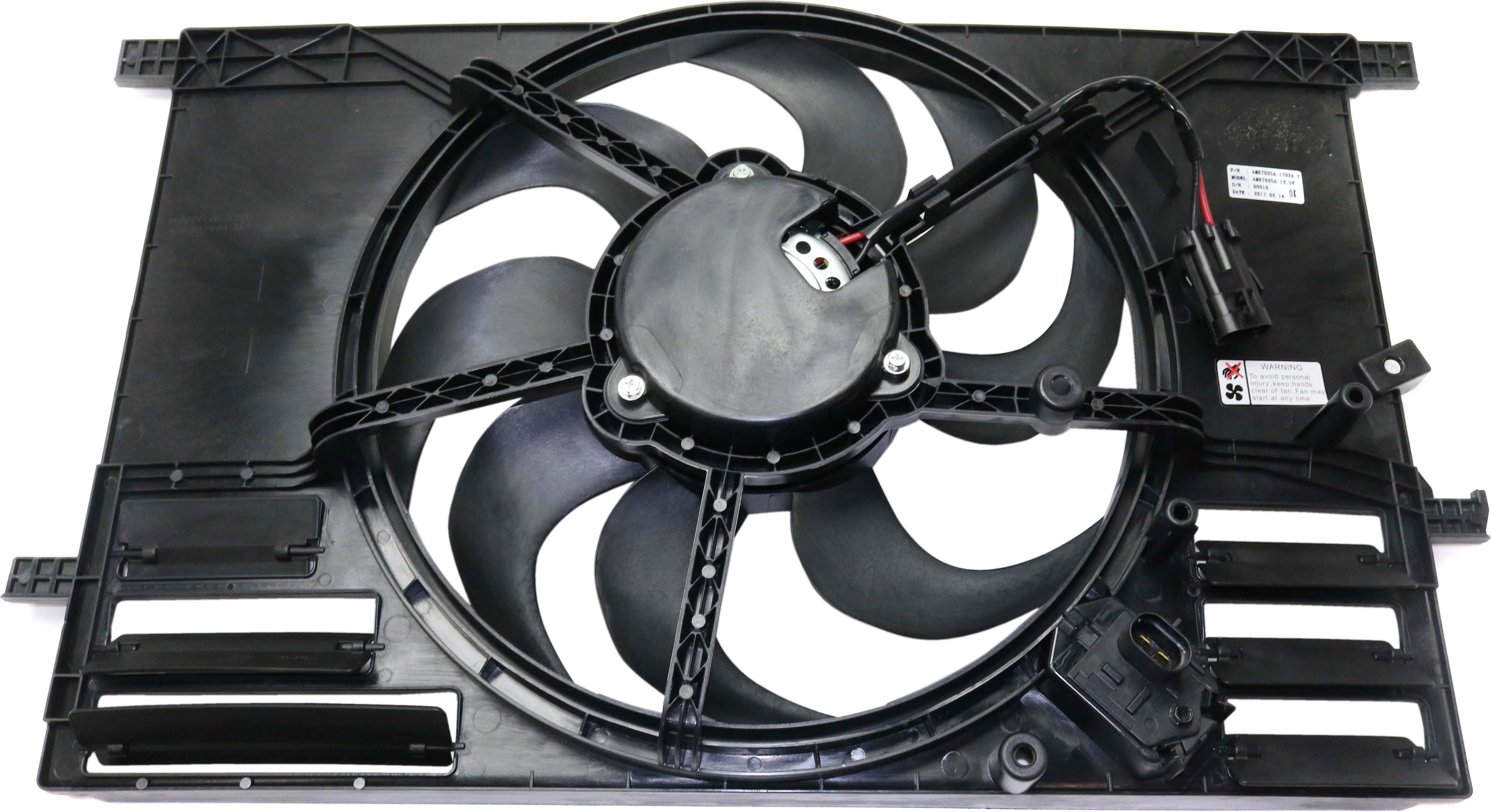 AM PROMASTER CITY 15-22 FIAT 500X 16-18 RADIATOR FAN ASSEMBLY Single Fan 2.4L Includes resistor SKU RF16090003 Partslink FI3115102 OEM 68461973AA 68360299AA 68247205