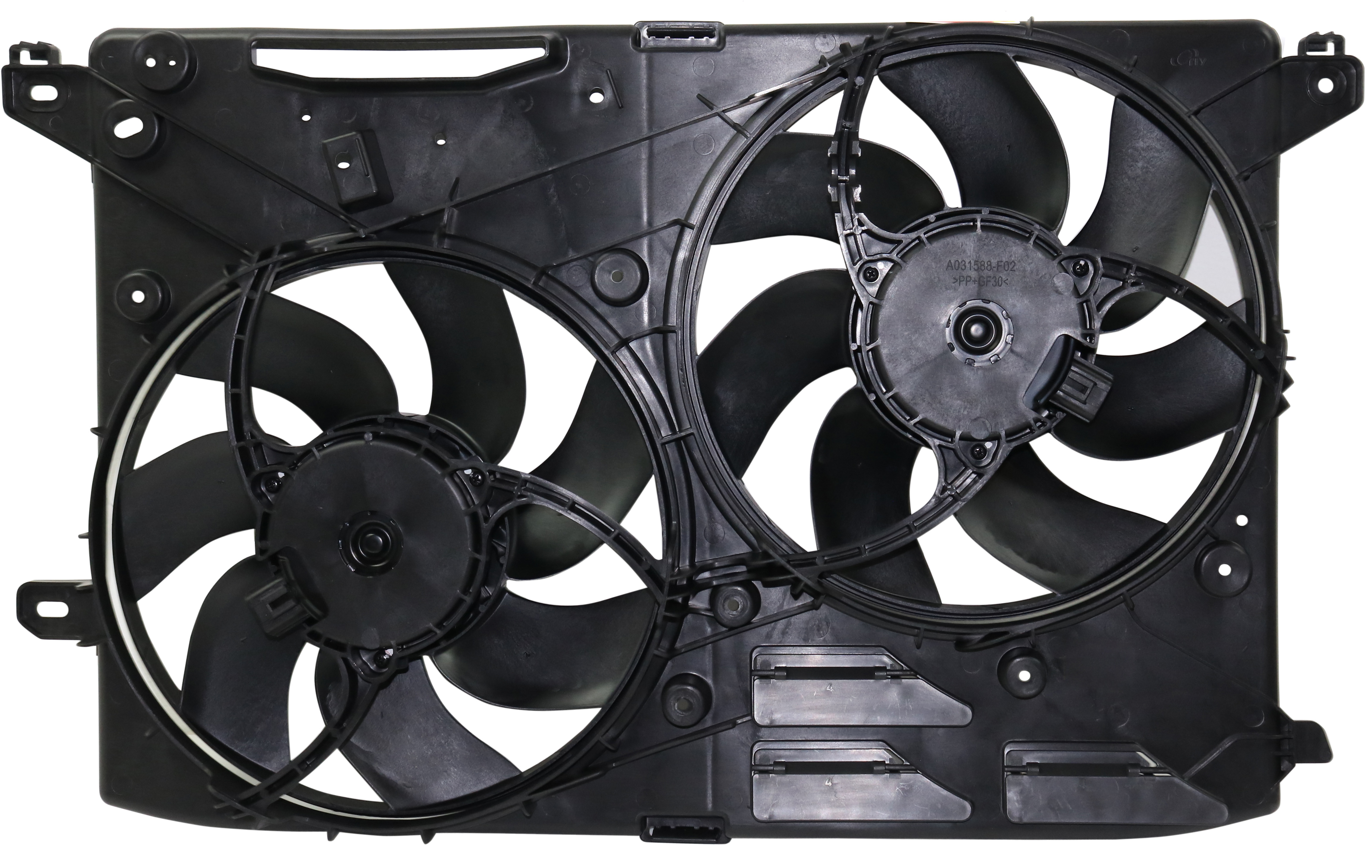 AM FUSION 17-20 MKZ 16-20 RADIATOR FAN ASSEMBLY Dual Fan 1.5L 2.0L Eng Turbo MKZ From 10-5-15 SKU RF16090006 Partslink FO3115221 OEM FG9Z8C607B FG9Z8C607A