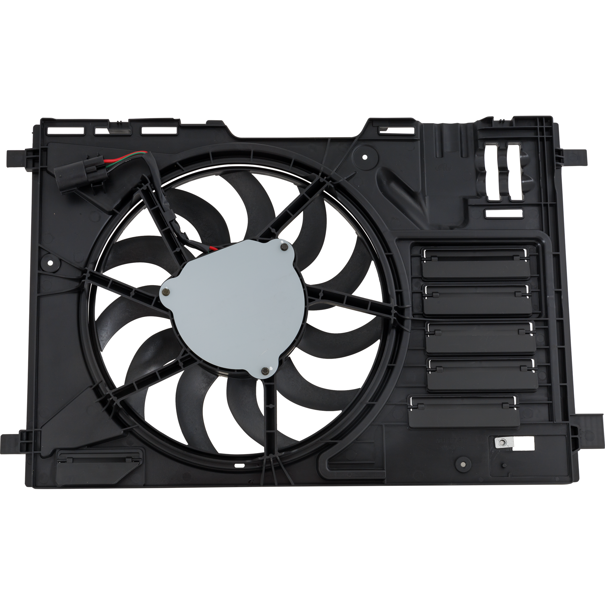 AM TRANSIT CONNECT 19-23 RADIATOR FAN ASSEMBLY Single Fan 2.0L Eng. w Brushless Motor SKU RF16090014 Partslink FO3115235 OEM KV6Z8C607B