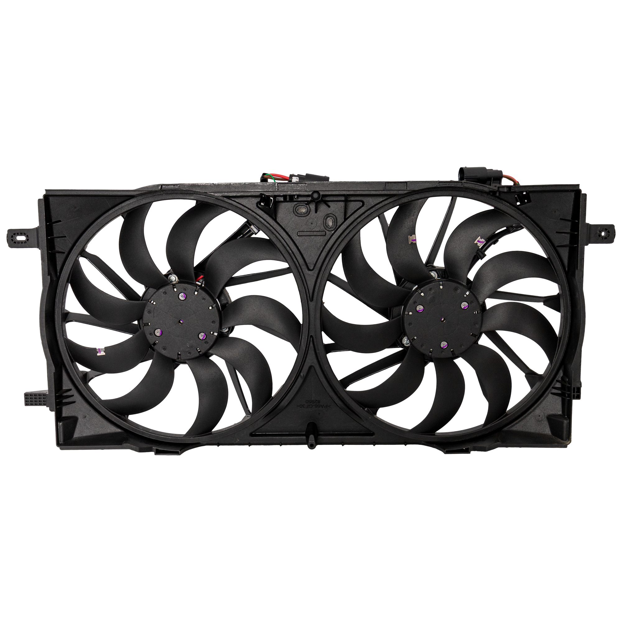 AM BRONCO 21-24 RADIATOR FAN ASSEMBLY Dual Fan Badlands Wildtrak Models SKU RF16090031 Partslink FO3115242 OEM MB3Z8C607F