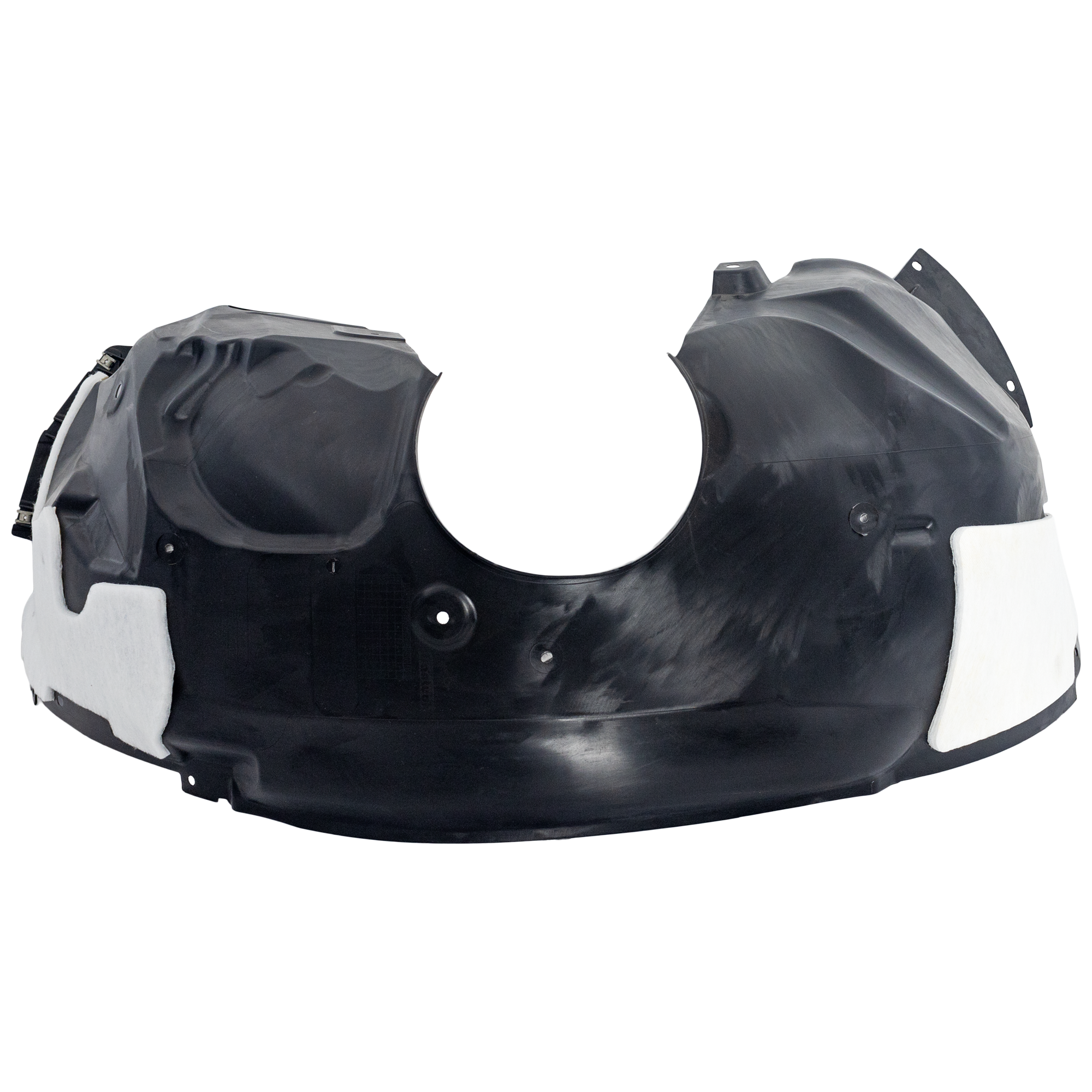 AM EDGE 15-18 FRONT FENDER LINER LH Plastic Injection Foam w Aerodynamics Package w o Auxiliary Heater Sport Model SKU RF22210115 Partslink FO1248193 OEM FT4Z16103F