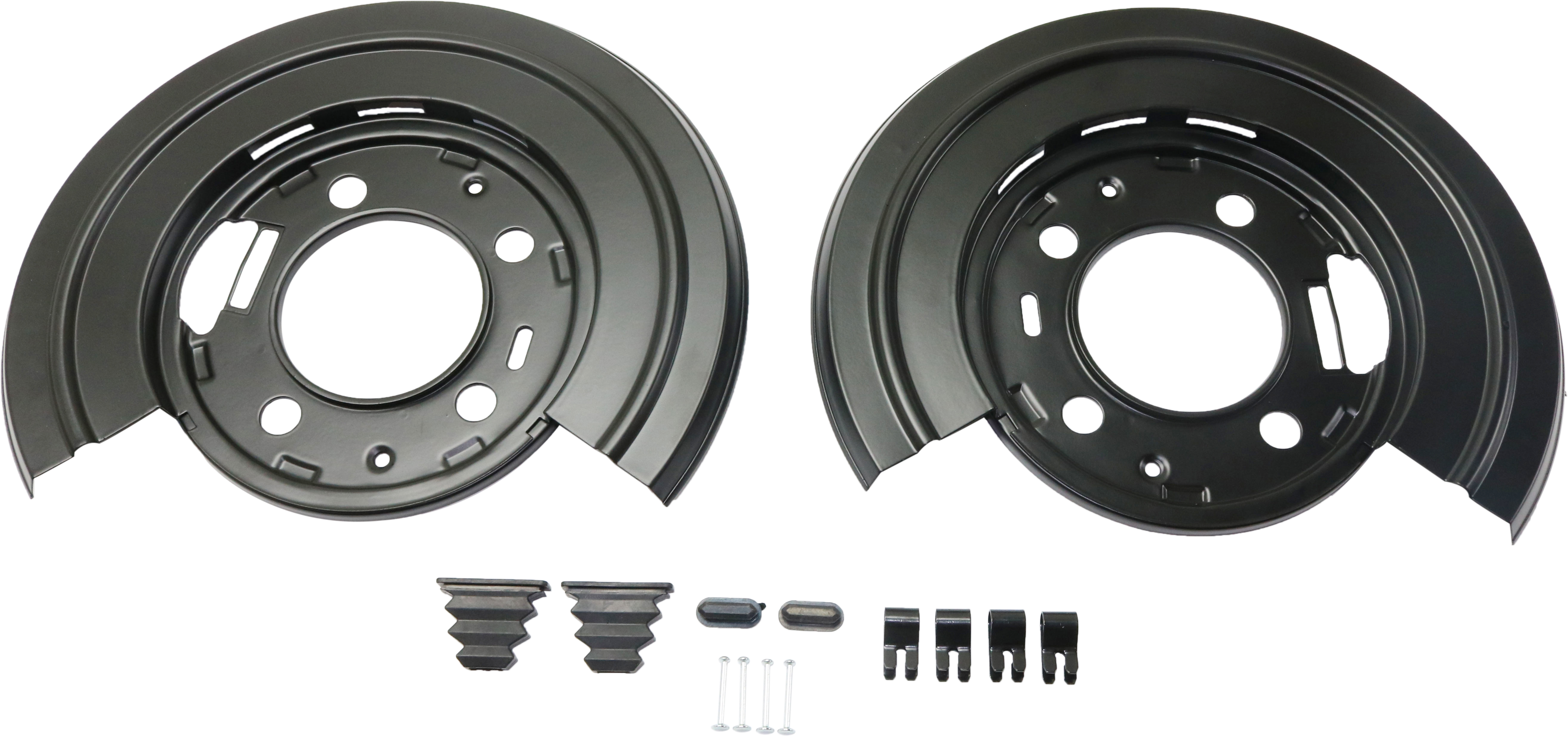 AM F SERIES SUPER DUTY PICKUP 05-12 BRAKE DUST SHIELDS Rear Set of 2 Disc brake type SKU RF27040001 OEM 4C3Z2209AA 4C3Z2210AA 5C3Z2B