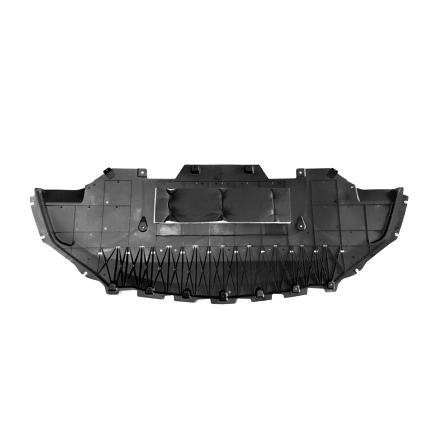 AM MUSTANG 18-23 ENGINE SPLASH SHIELD Under Cover Front EcoBoost GT GT Premium Models CAPA SKU RF31010015Q Partslink FO1228164C OEM JR3Z17626A