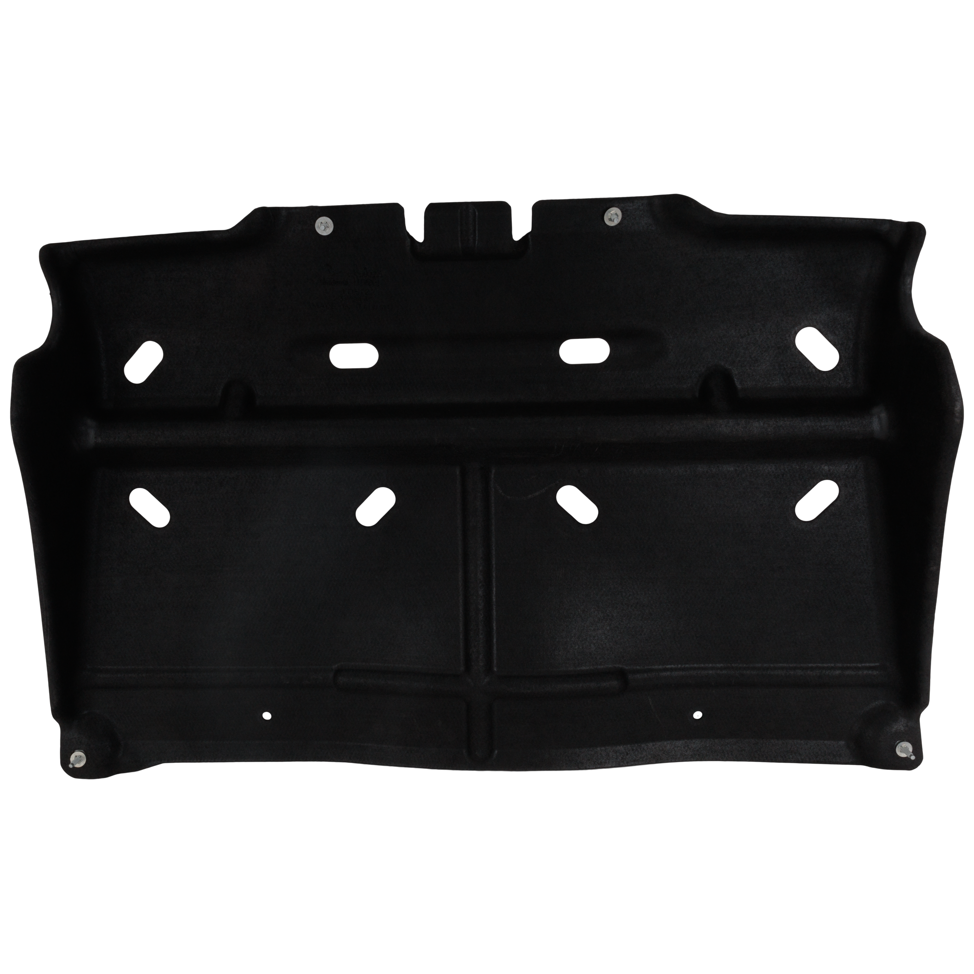 AM F 150-15-24 ENGINE SPLASH SHIELD Front Under Cover Standard Cab 21-24 Crew Cab Extended Cab Pickup 2.7L 3.3L 3.5L Eng Heat Form w o Insulation Foam SKU RF31010050 Partslink FO1228198 OEM ML3Z7222E ML3Z7222D