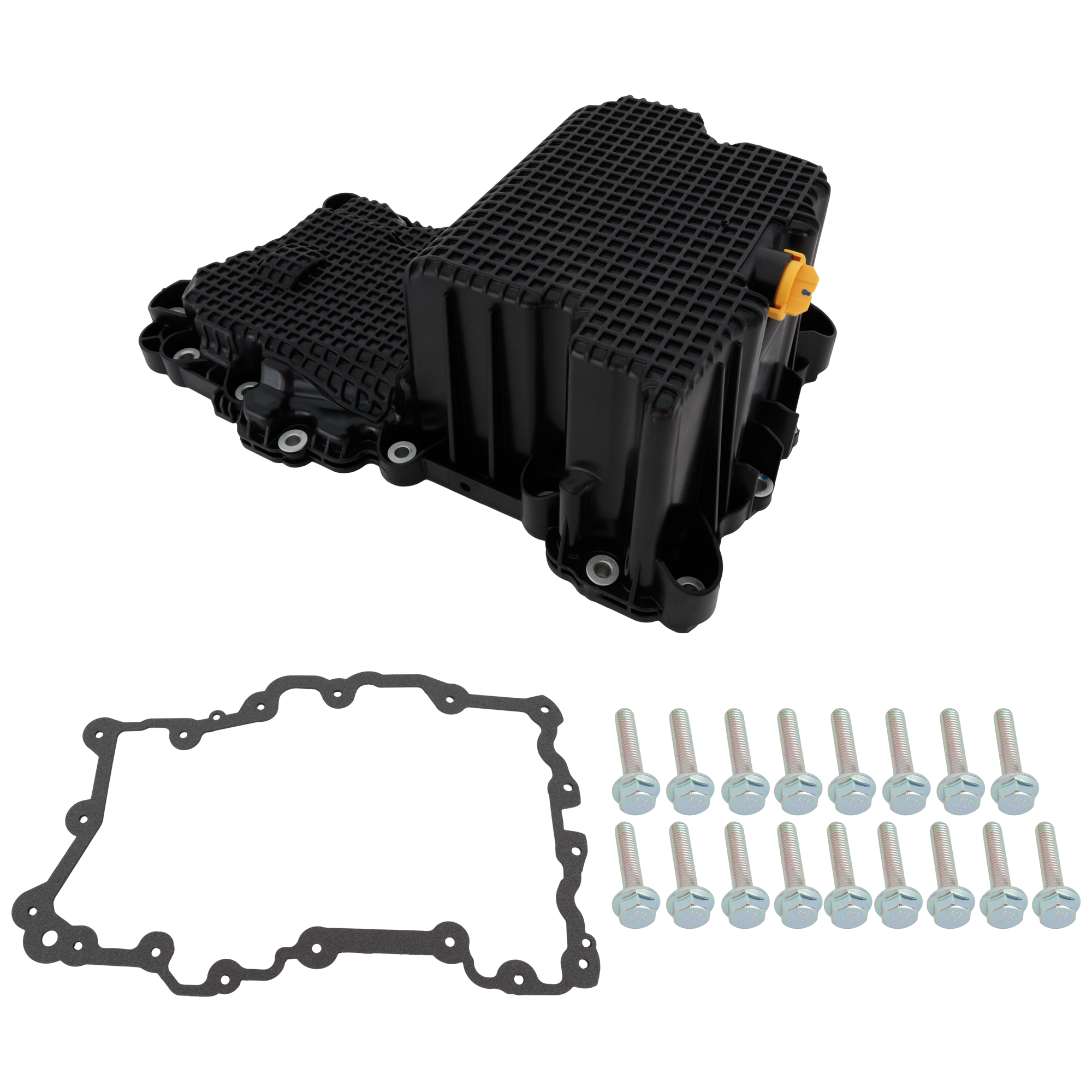 AM F 150-15-17 OIL PAN Iron Black 2.7L Eng. 6 Cyl SKU RF31130018 OEM FL3Z6675A FL3Z6675B