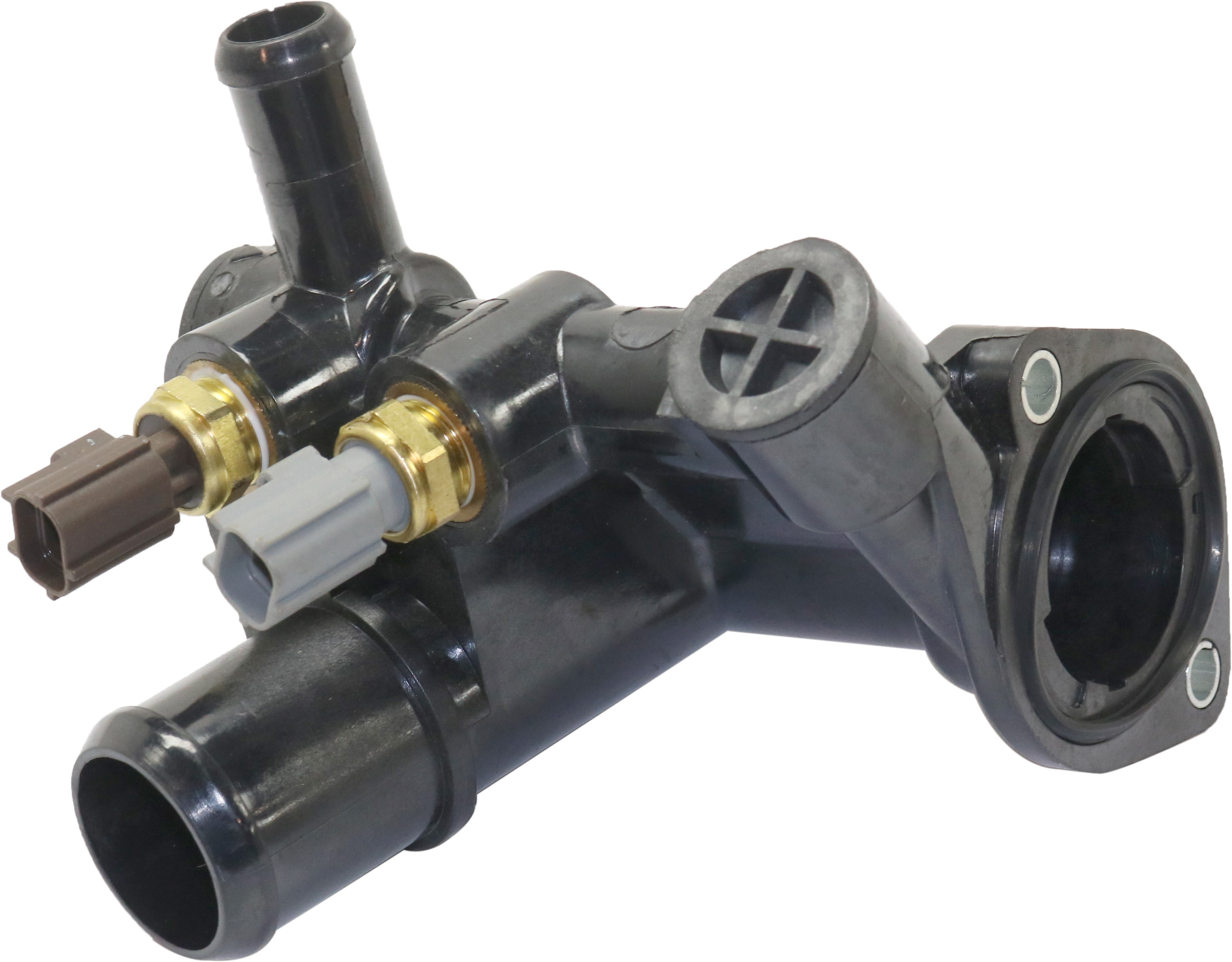 AM RANGER B2500-98-01 THERMOSTAT HOUSING 2.5L w o Thermostat and Gasket w Temp. Sensor and ECT Sensor SKU RF31960003 OEM F87Z8592A