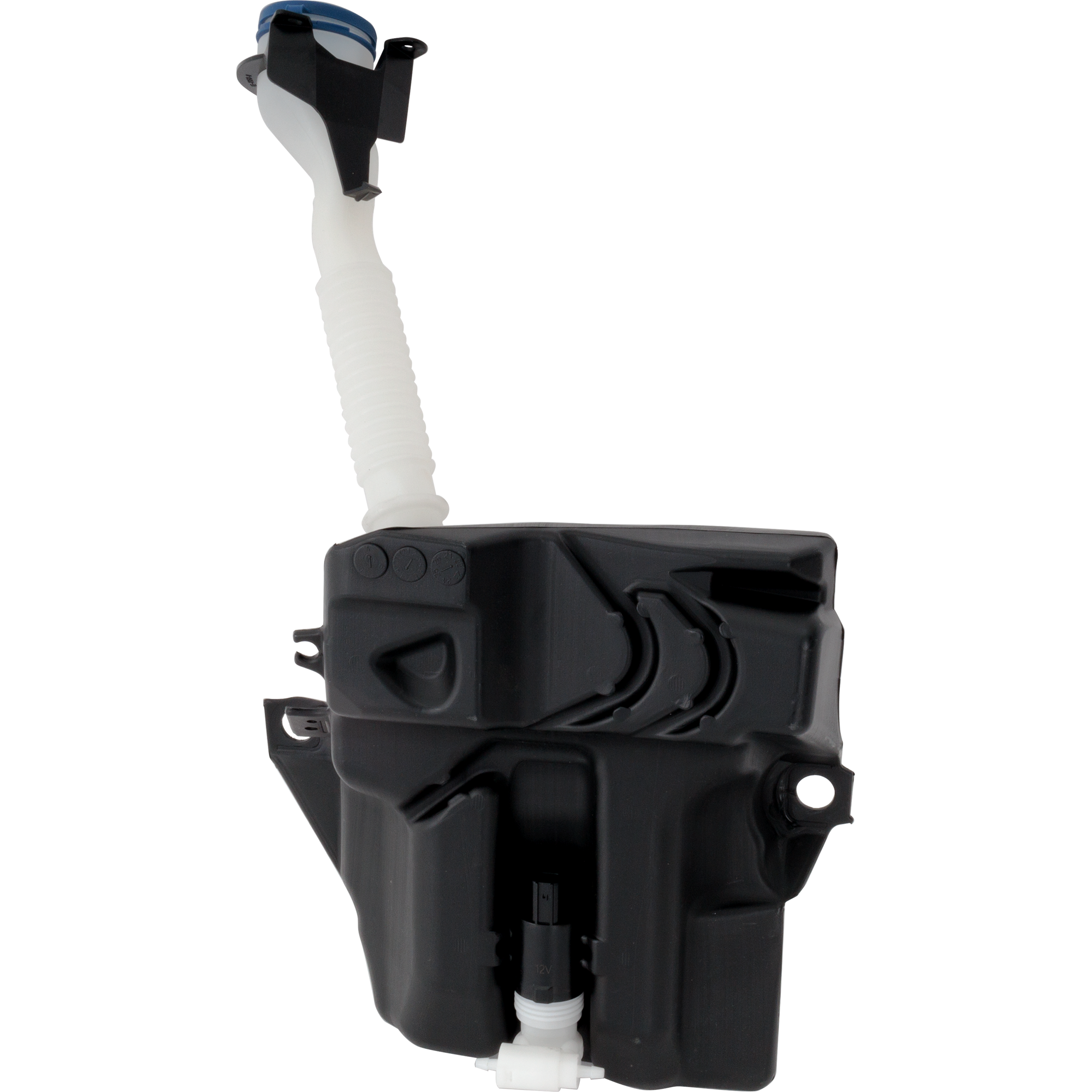 AM TRANSIT CONNECT 14-23 WASHER RESERVOIR w Rear Wiper Inlet Bracket and Cap SKU RF37050022 Partslink FO1288204 OEM DV6Z17618A PFM