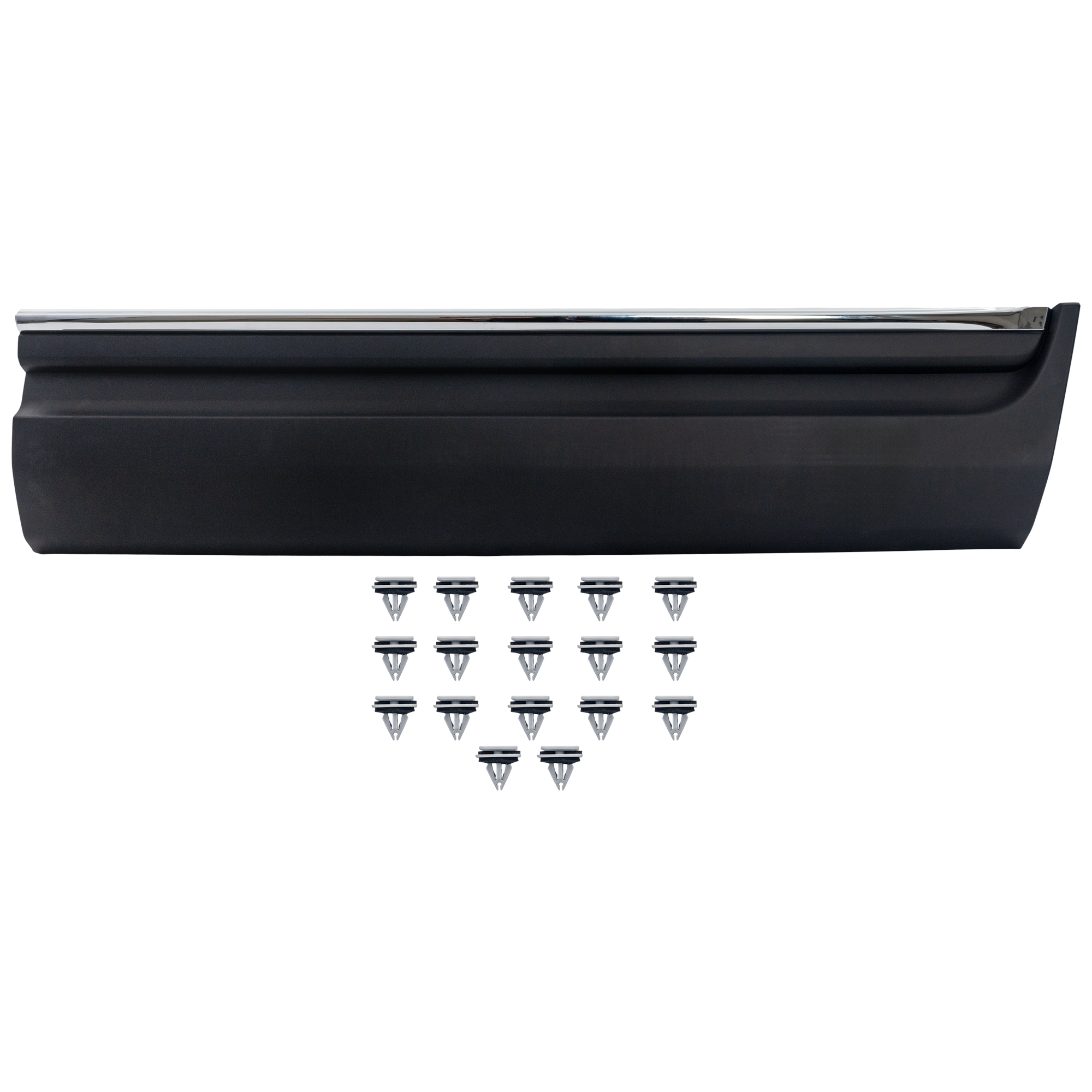 AM EXPLORER 11-15 FRONT DOOR MOLDING RH Textured Black w Chrome Insert SKU RF46170003 Partslink FO1305111 OEM BB5Z7820878BA