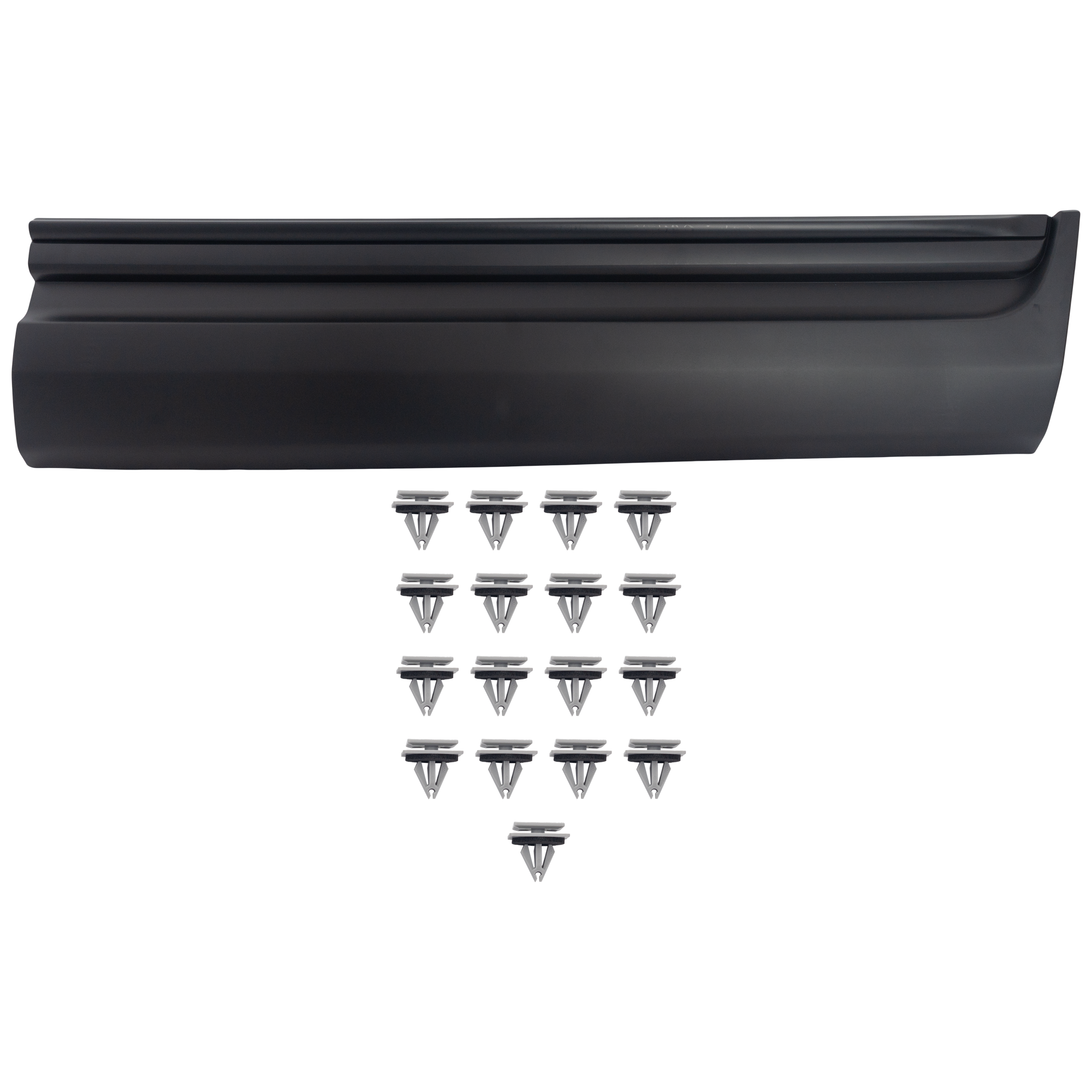 AM EXPLORER 11-15 POLICE INTERCEPTOR UTILITY 13-15 FRONT DOOR MOLDING RH Textured Black w o Chrome Insert SKU RF46170005 Partslink FO1305112 OEM BB5Z7820878AA