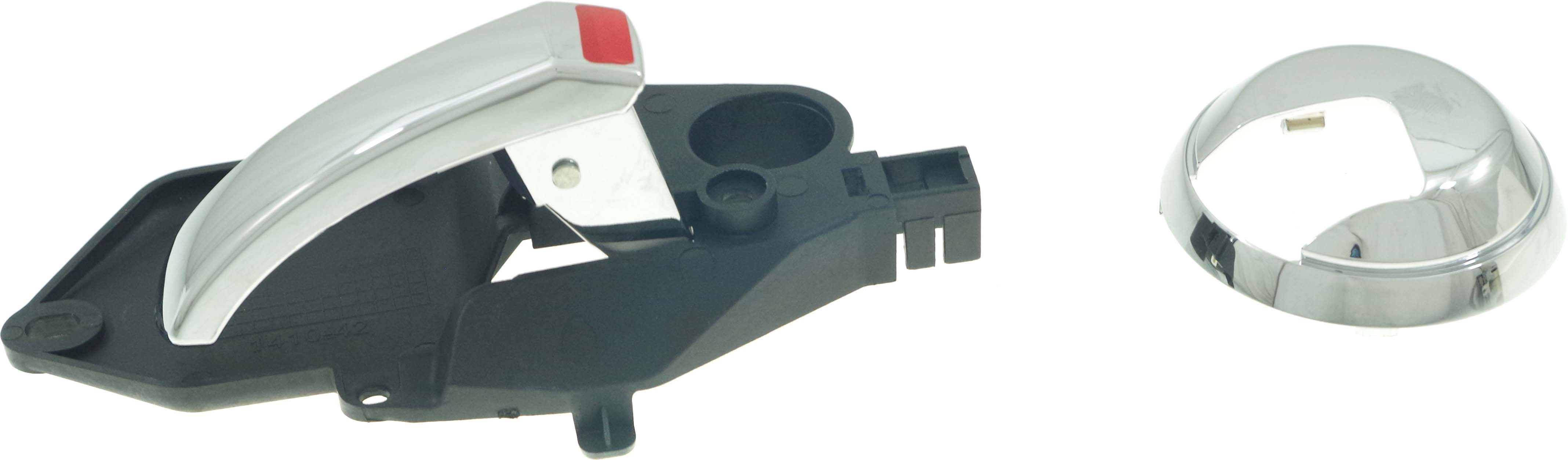 AM FIAT 500-12-19 FRONT INTERIOR DOOR HANDLE RH Chrome Convertible Hatchback SKU RF46210009 OEM 68125510AA