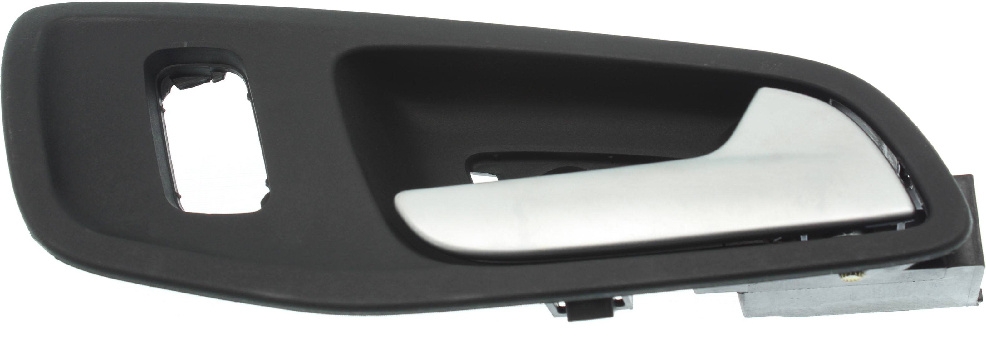 AM TRANSIT CONNECT 14-18 FRONT INTERIOR DOOR HANDLE RH Black Bezel w Chrome Lever w Door Lock Hole SKU RF46210031 OEM DT1Z6122600B
