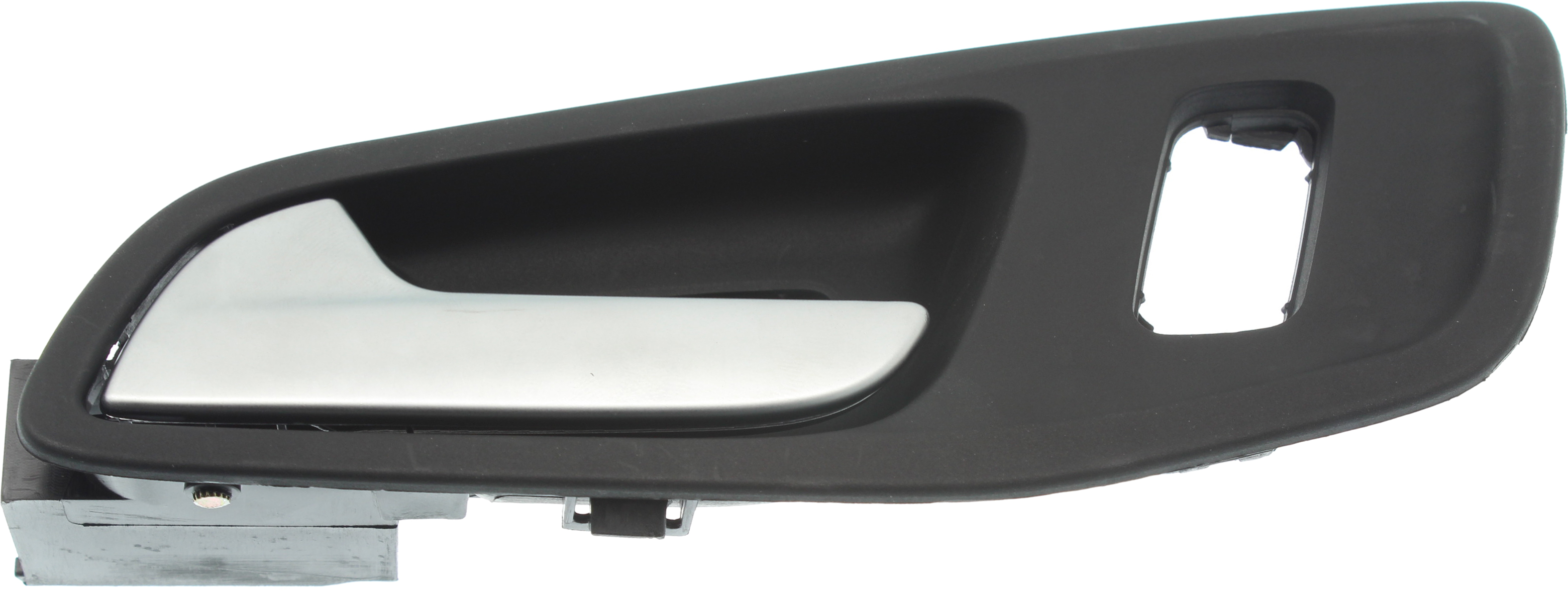 AM TRANSIT CONNECT 14-18 FRONT INTERIOR DOOR HANDLE LH Black Bezel w Chrome Lever w Door Lock Hole SKU RF46210032 OEM DT1Z6122601B